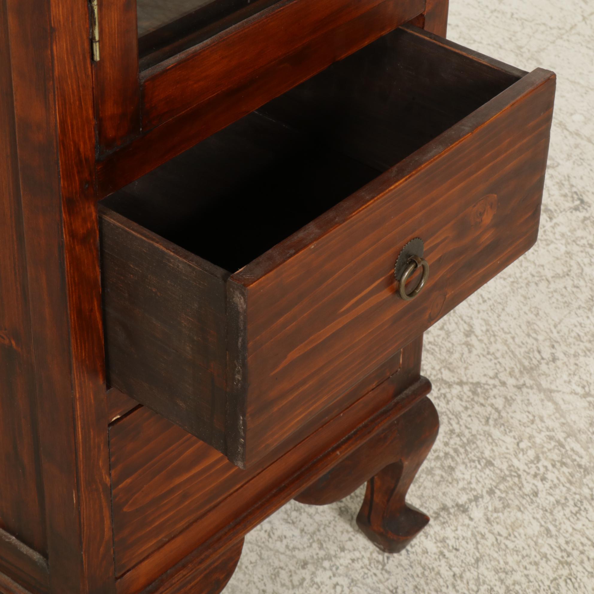 Pine Display Cabinet, 21st Century