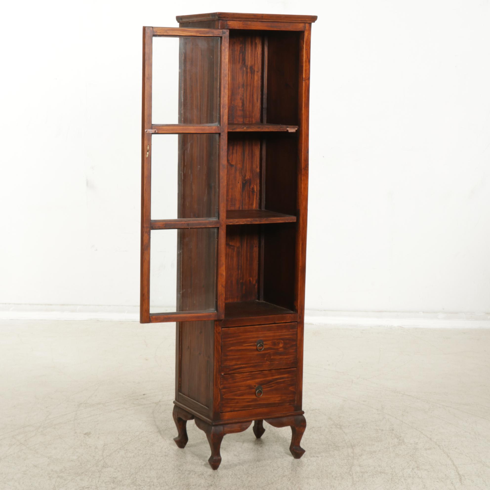 Pine Display Cabinet, 21st Century