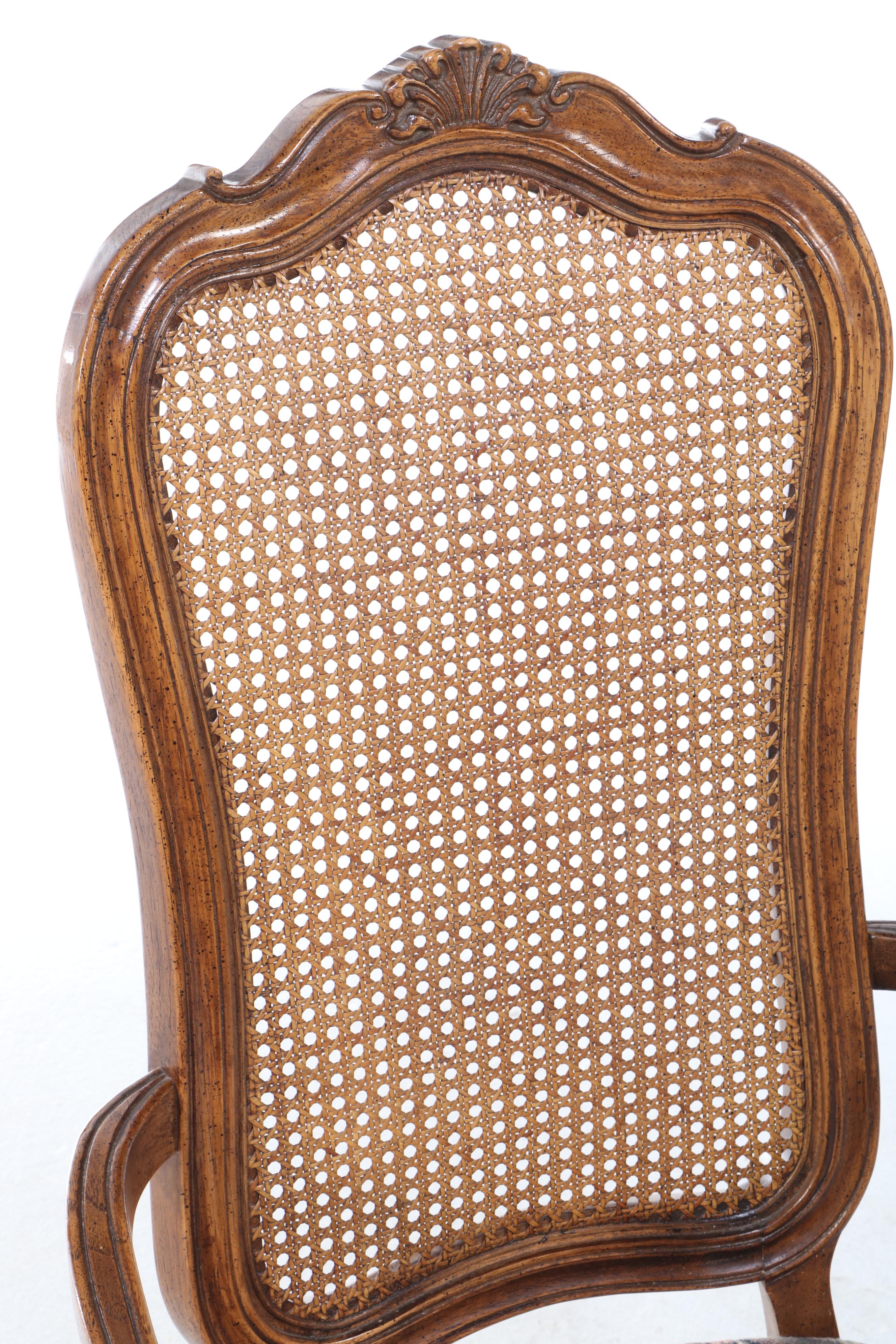 Seven-Piece Thomasville French Provincial Style Oak Dining Set