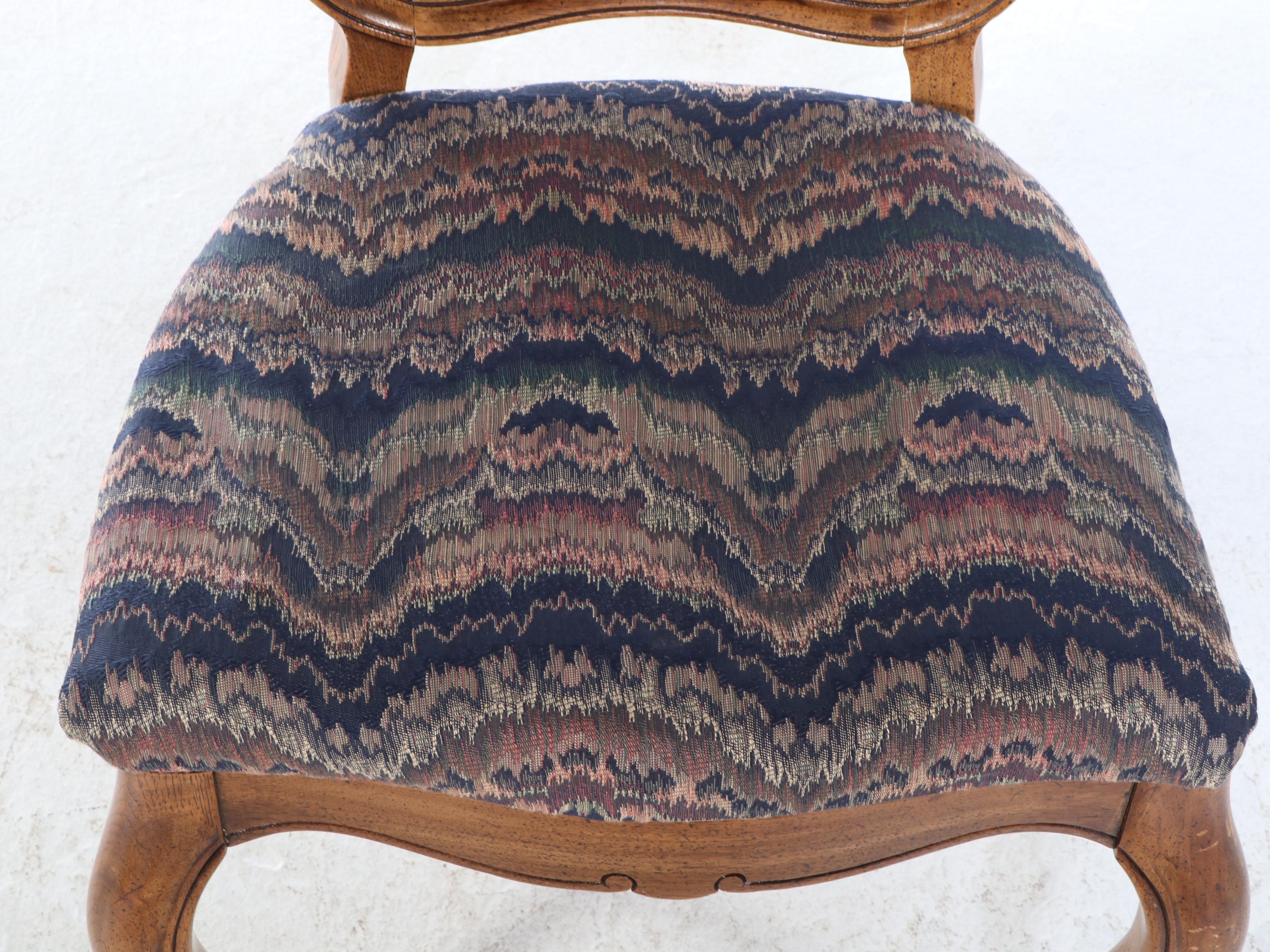 Seven-Piece Thomasville French Provincial Style Oak Dining Set