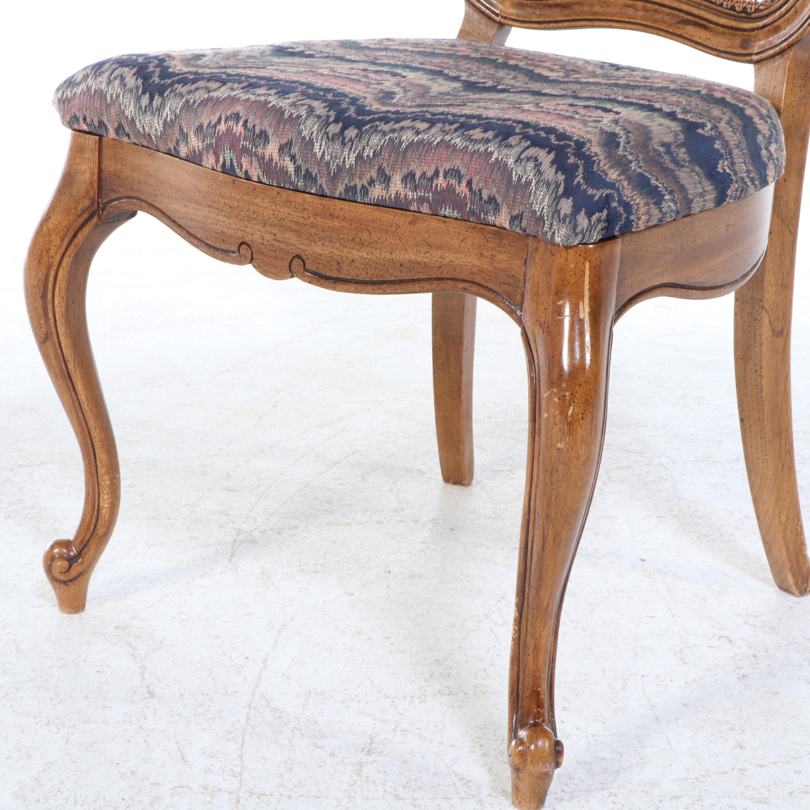 Seven-Piece Thomasville French Provincial Style Oak Dining Set