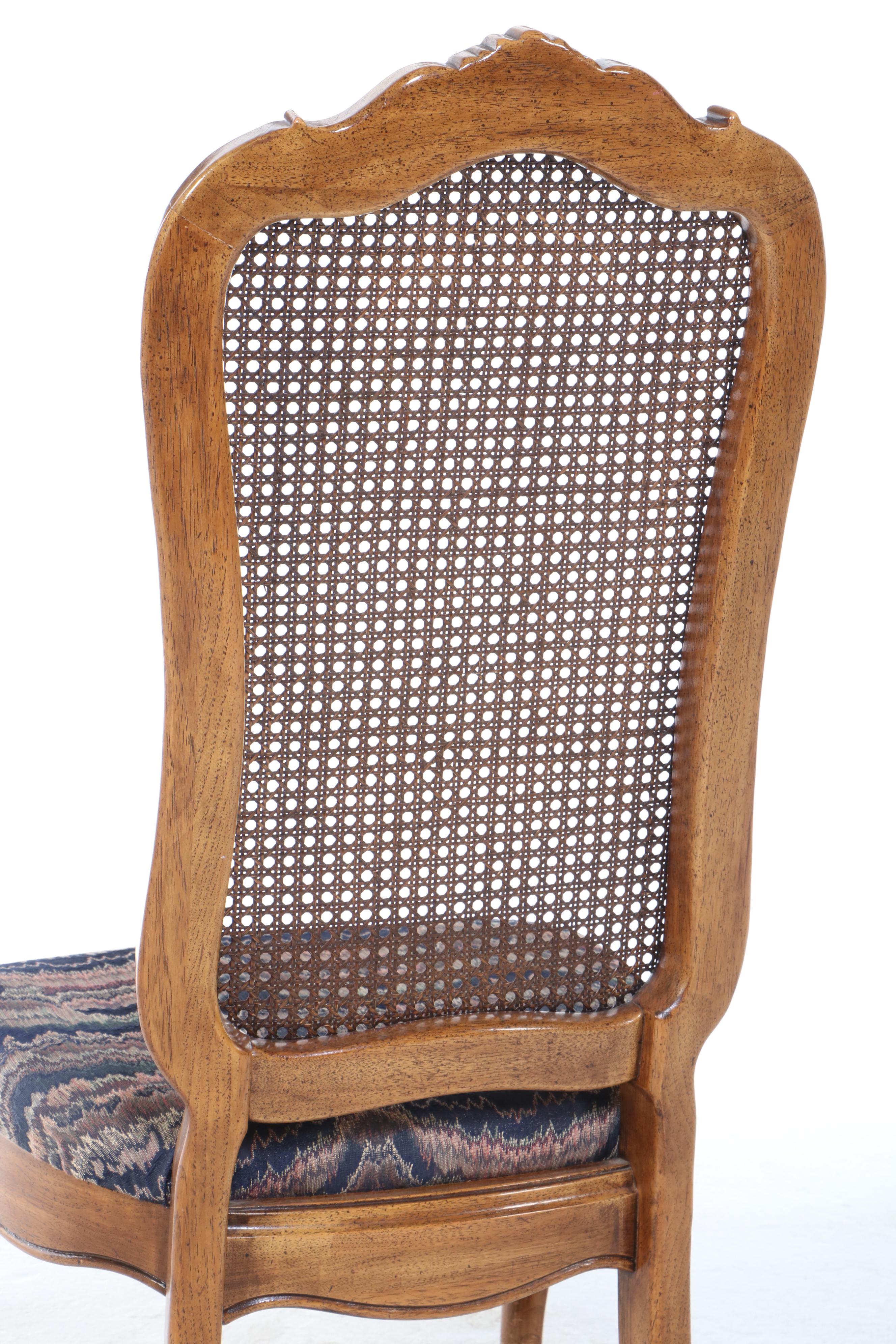 Seven-Piece Thomasville French Provincial Style Oak Dining Set