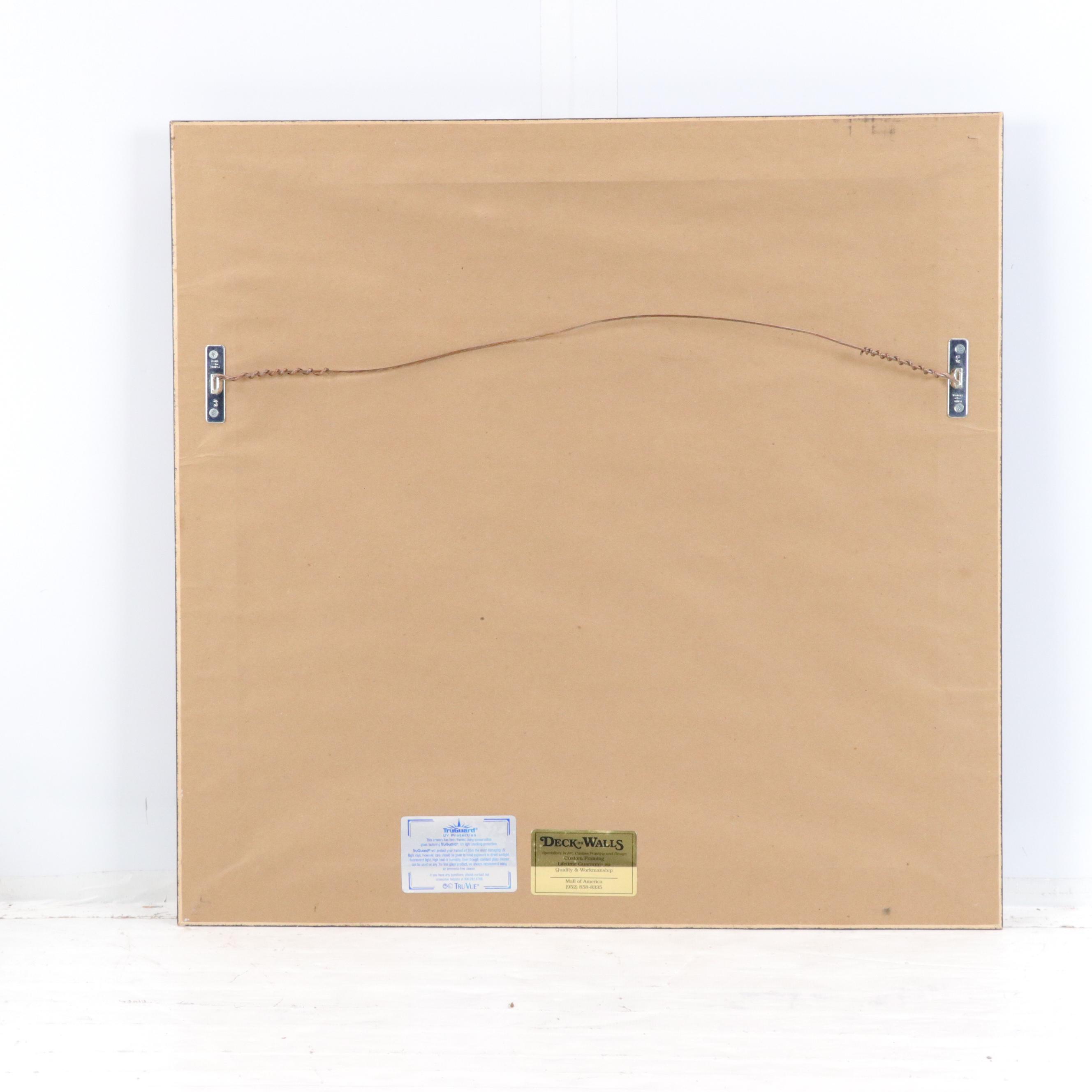 Lloyd Faulkner Watercolor Painting of Coastal Shoreline, Mid-20th Century