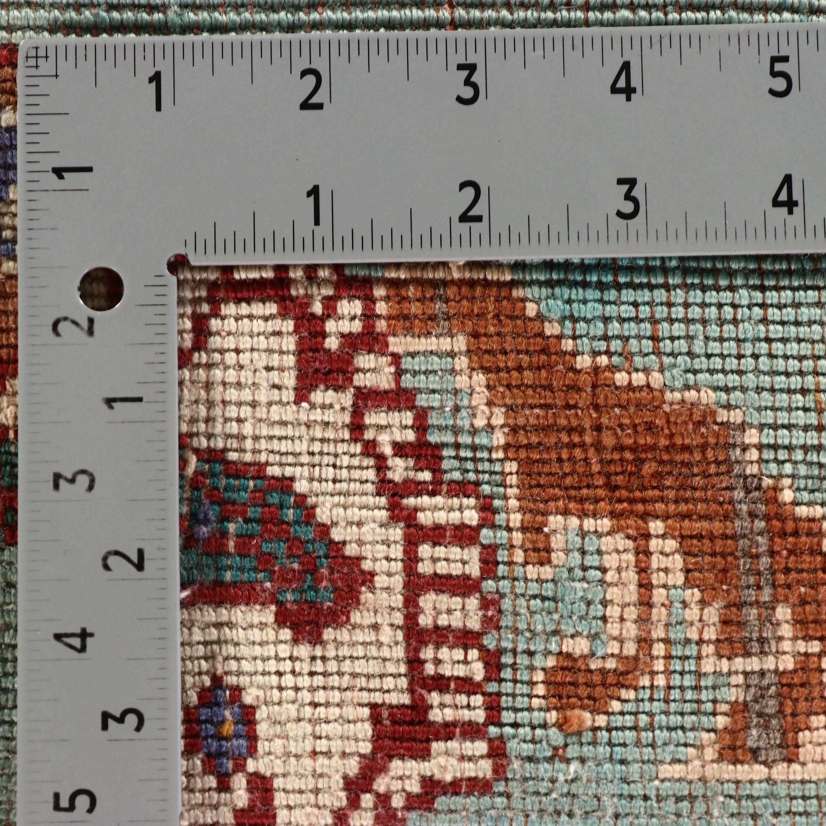 2'  x 2'4 Hand-Knotted Persian Qashqai Persepolis Head Floor Mat