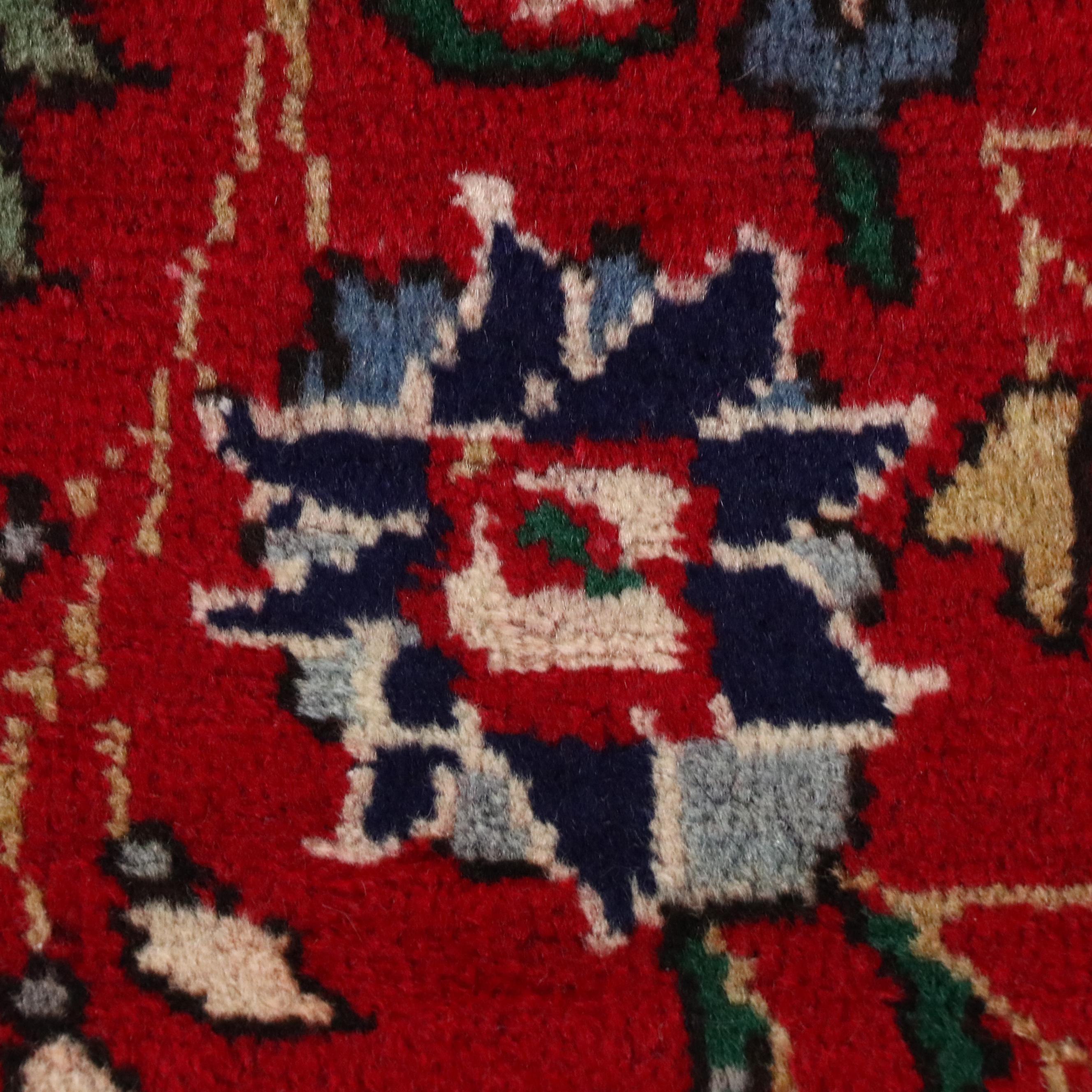 6'6 x 9'7 Hand-Knotted Persian Mashhad Area Rug