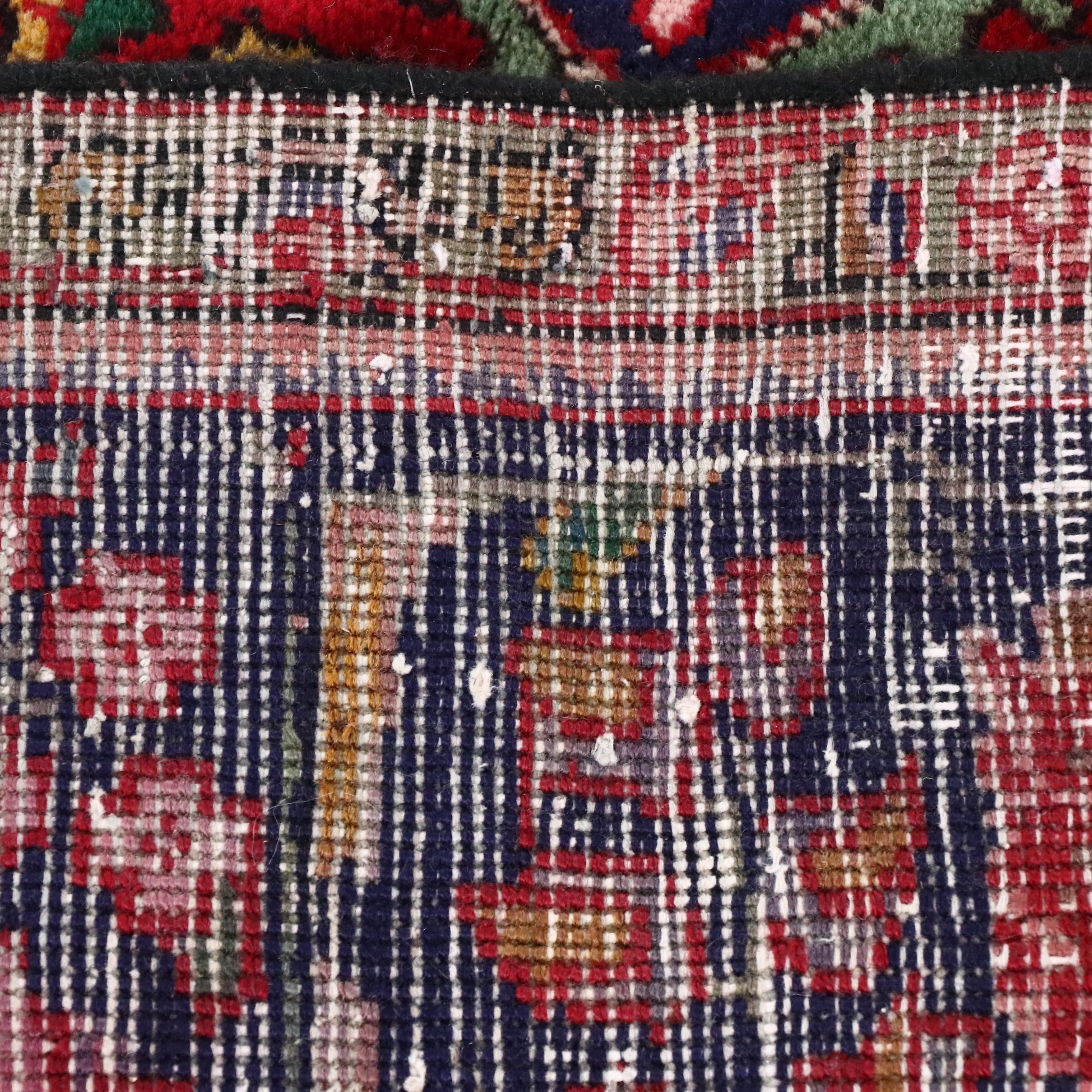 6'6 x 9'7 Hand-Knotted Persian Mashhad Area Rug