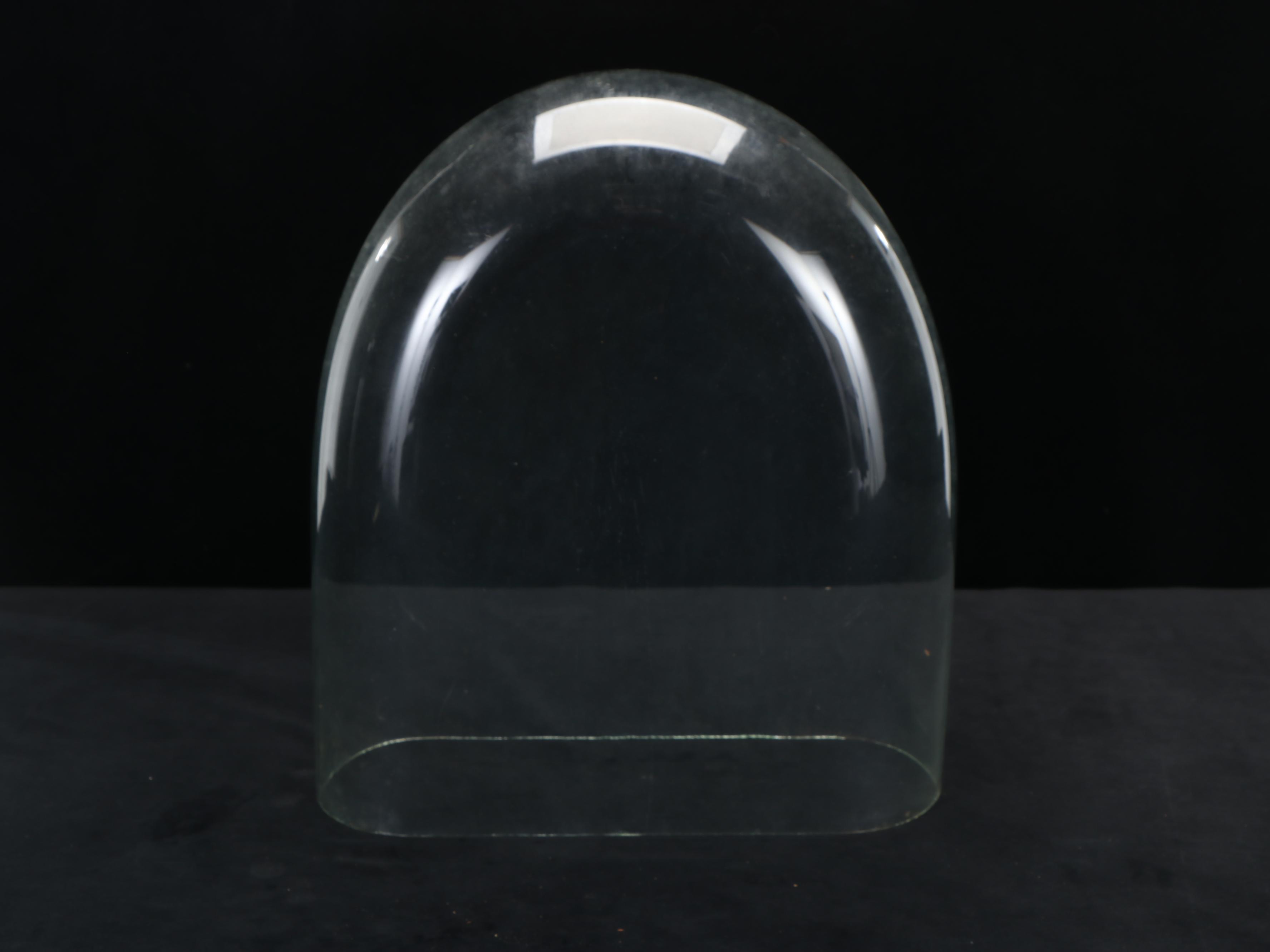 W. Bremer Junior Gilt Spelter Mantel Clock Under Glass Dome, 19th Century