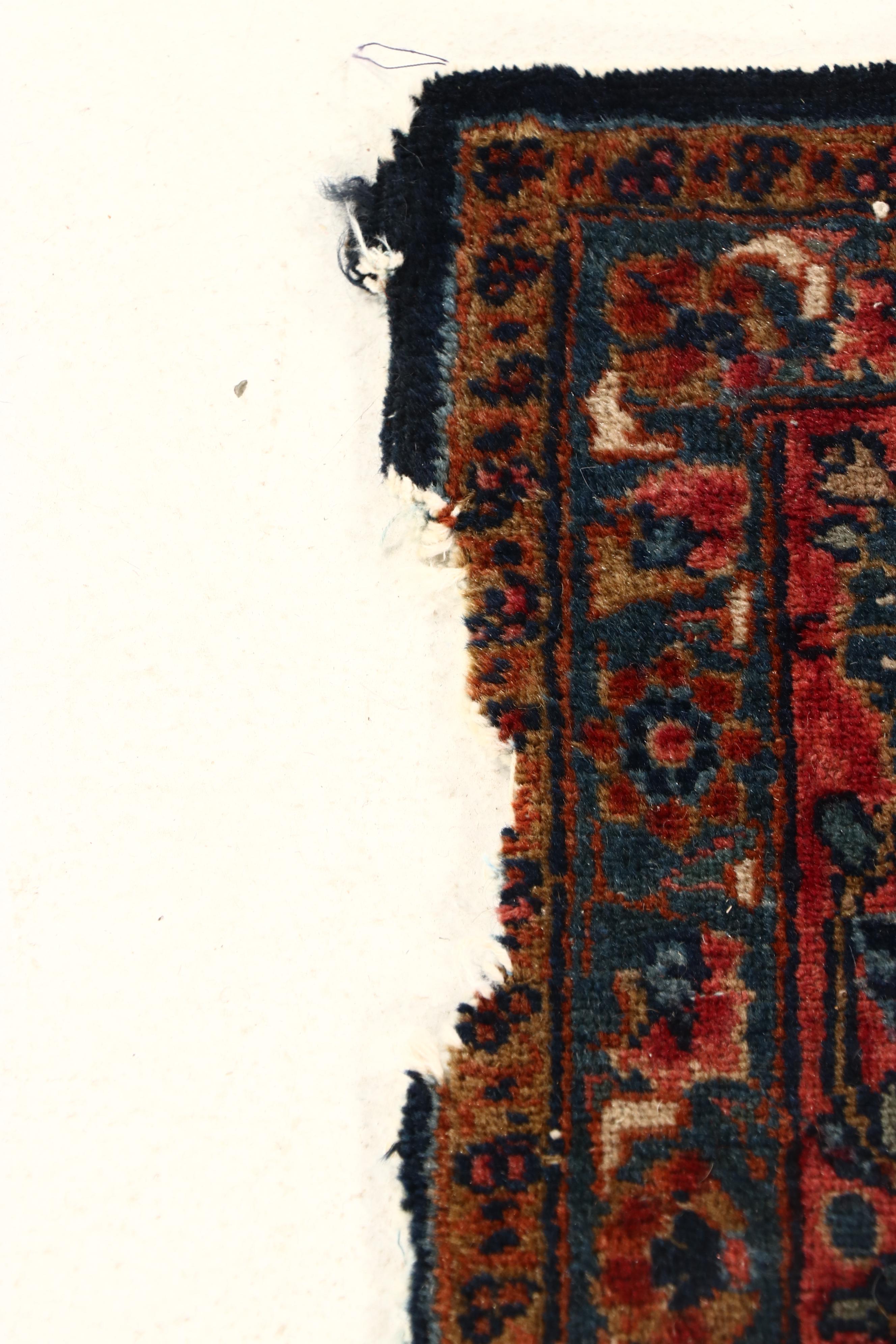 4'11 x 7'5 Antique Hand-Knotted Persian Sarouk Area Rug