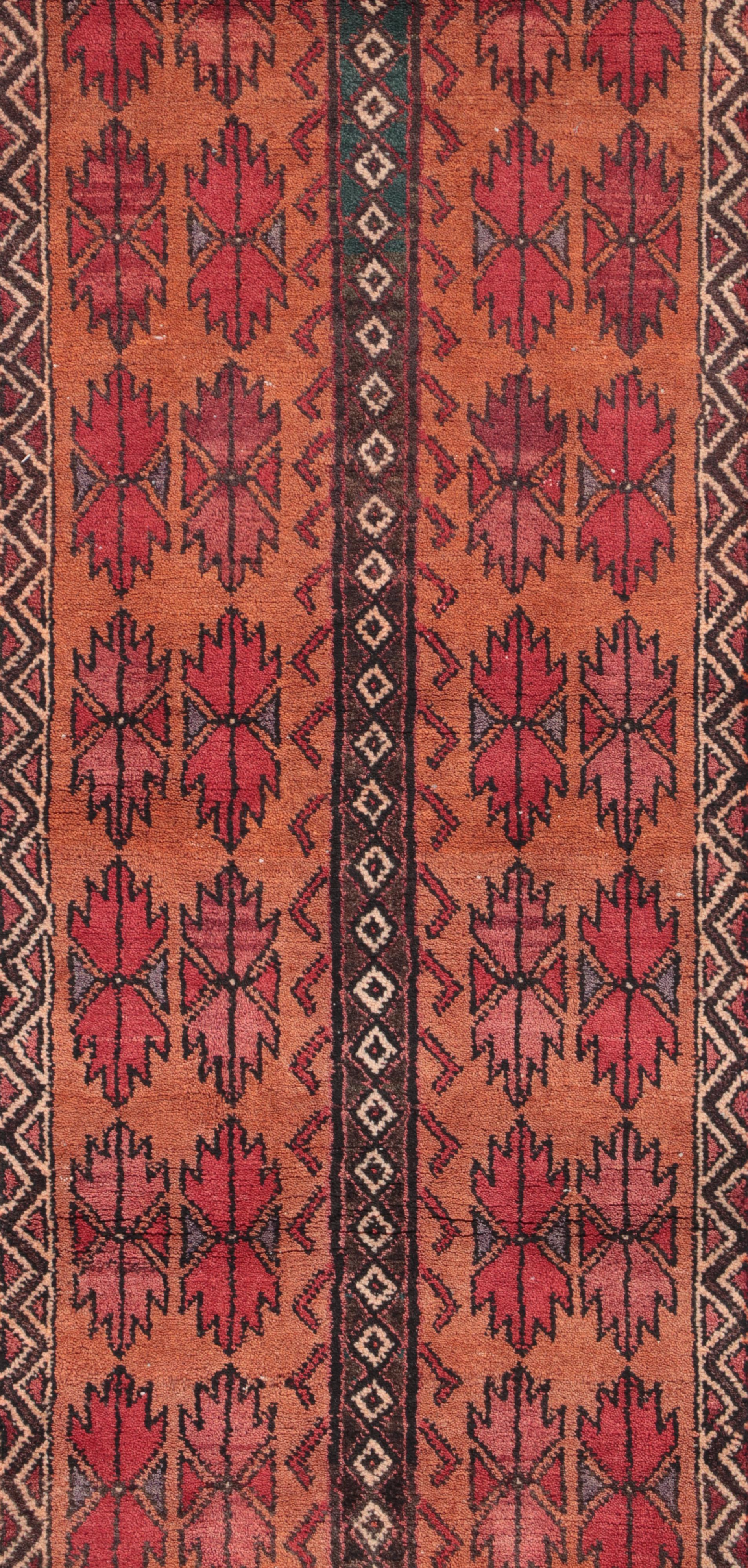 1'9 x 7'10 Hand-Knotted Persian Quchan Carpet Runner