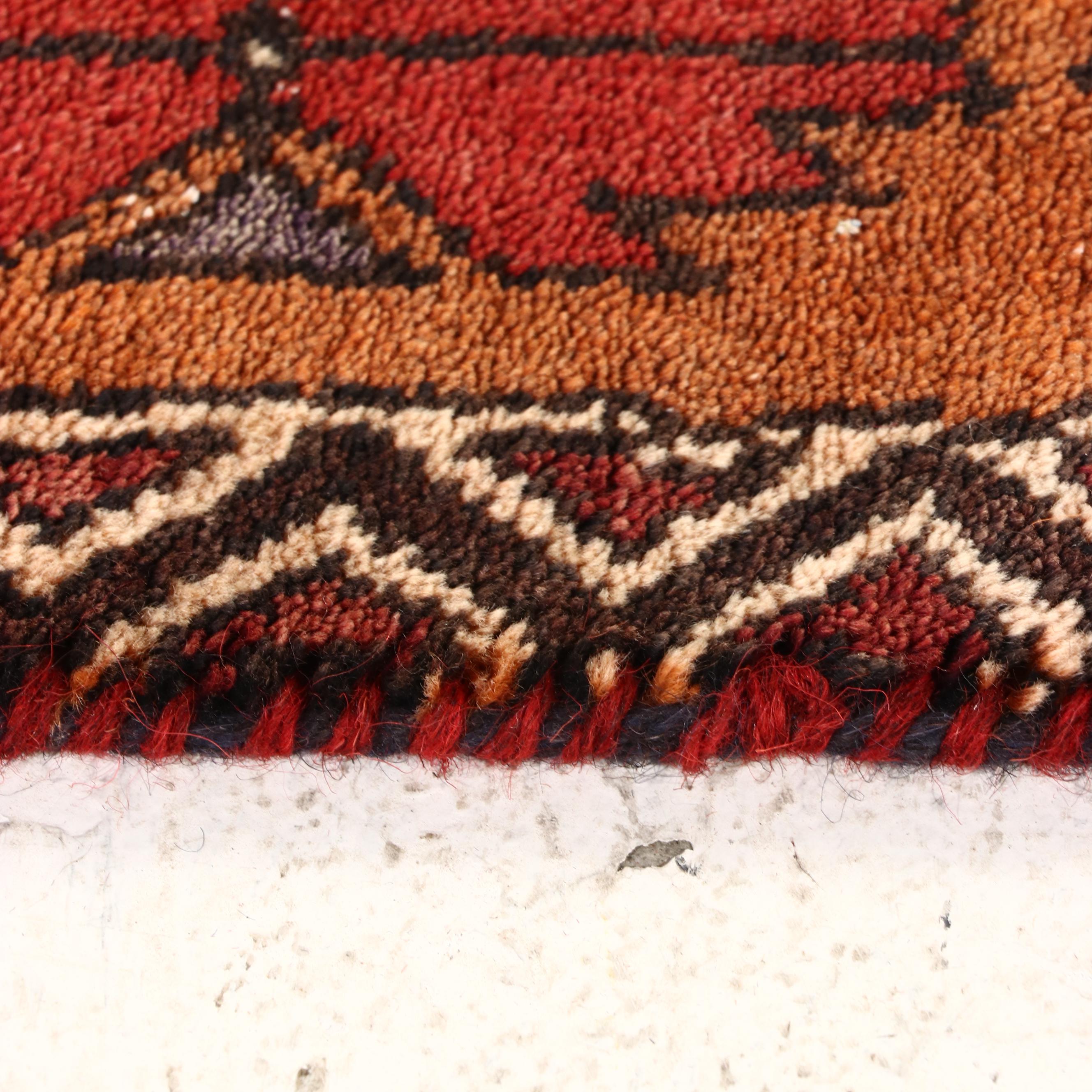 1'9 x 7'10 Hand-Knotted Persian Quchan Carpet Runner