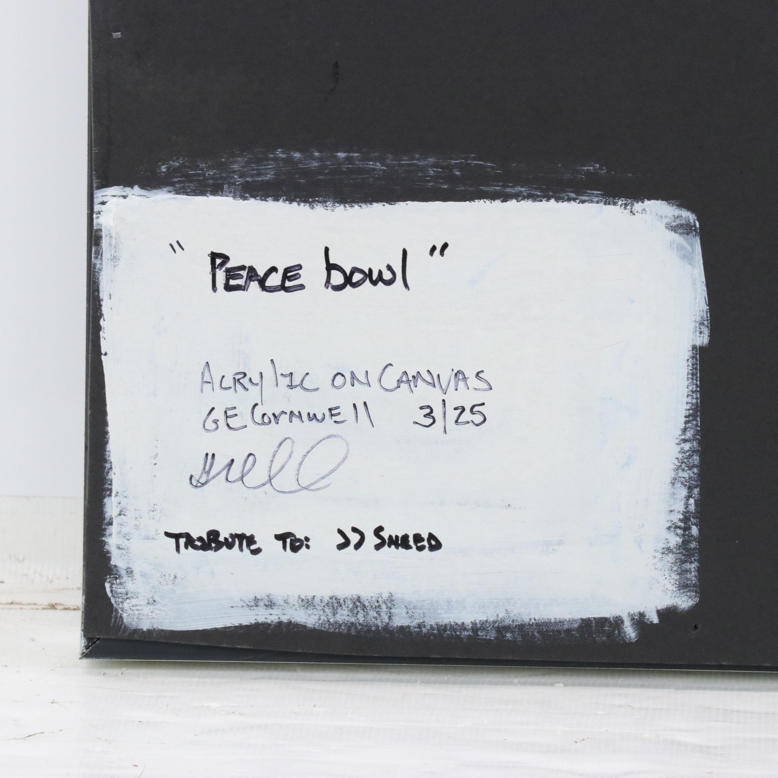 Gary E. Cornwell Acrylic Painting "Peace Bowl," 2025