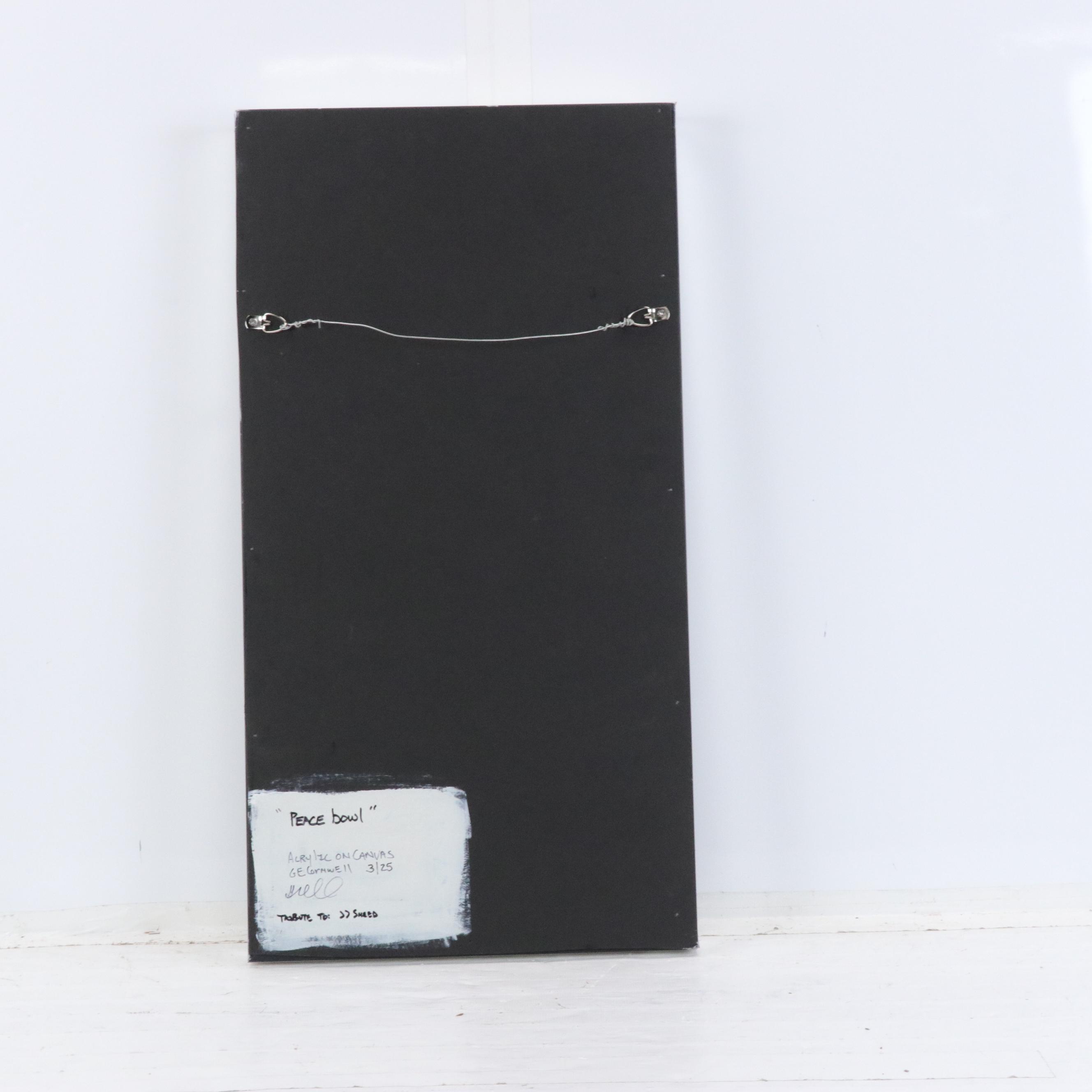 Gary E. Cornwell Acrylic Painting "Peace Bowl," 2025