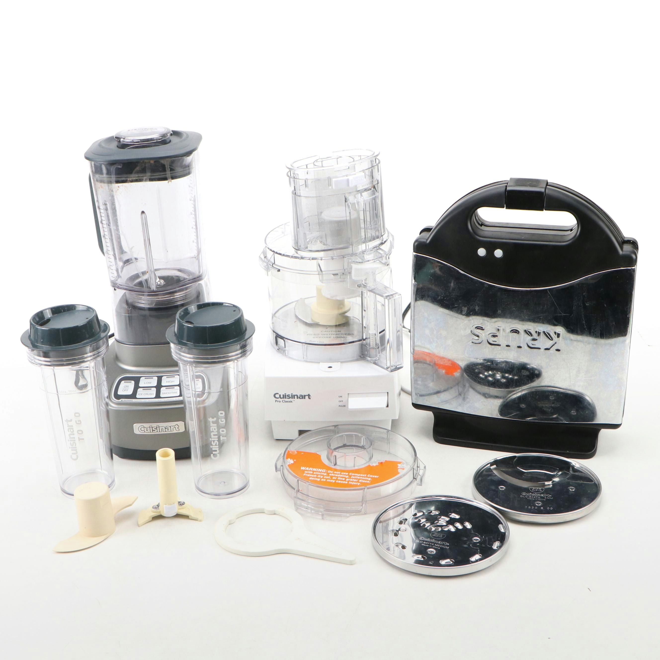 Cuisinart Blender and Pro Classic Food Processor with Krups Waffle Iron