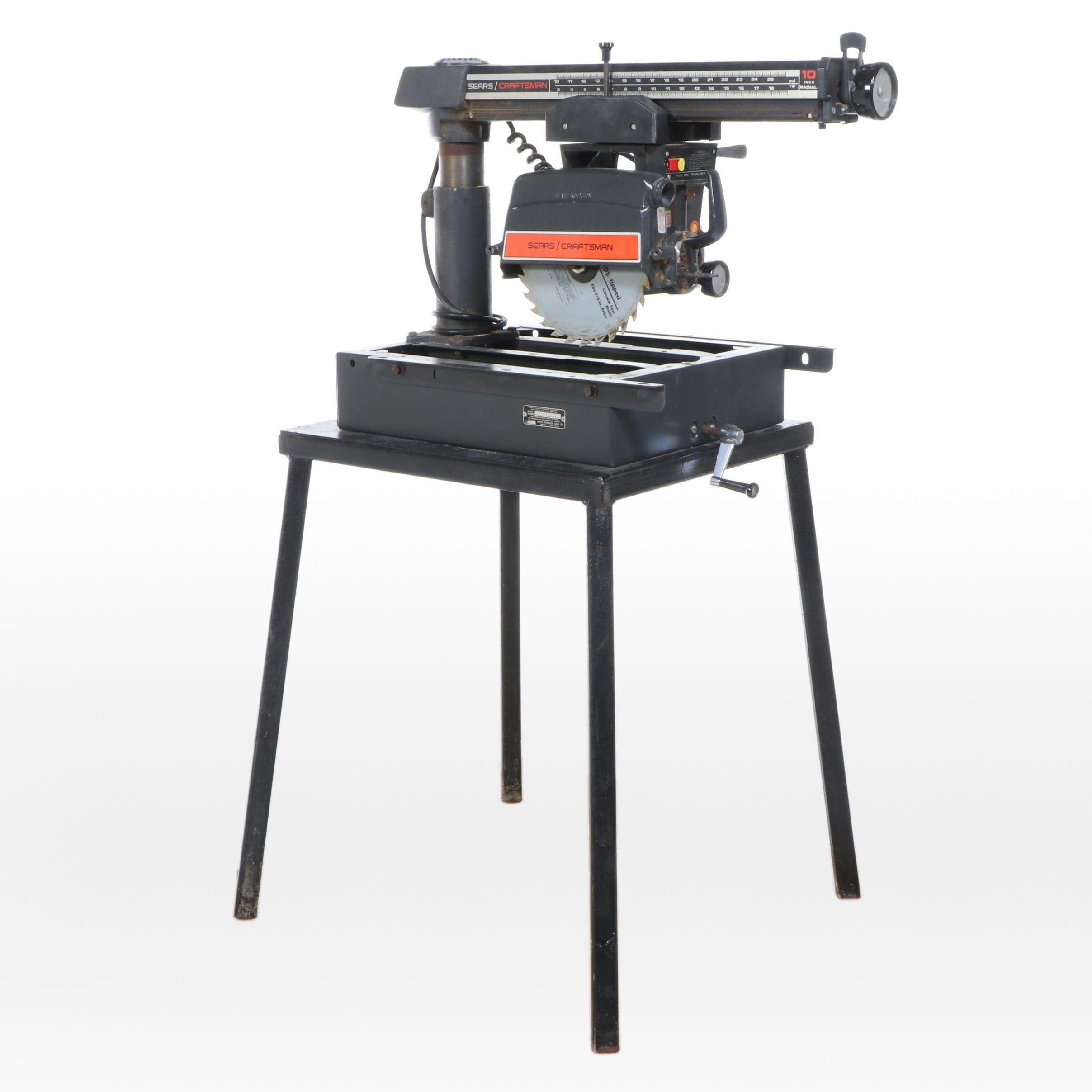 Sears Craftsman Model 113.23100 Radial Arm Saw on Stand