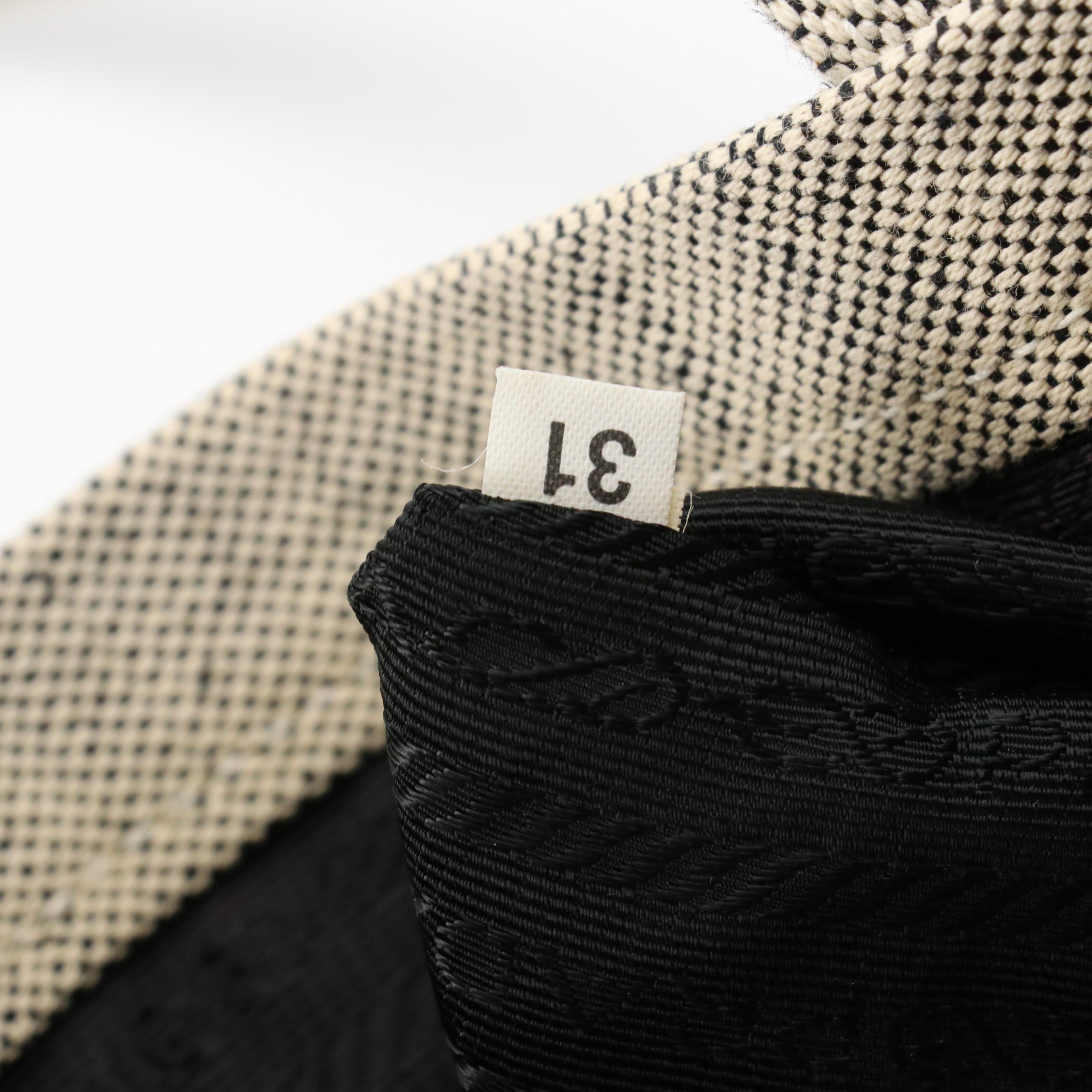 Prada Small Tote in Gray Canvas