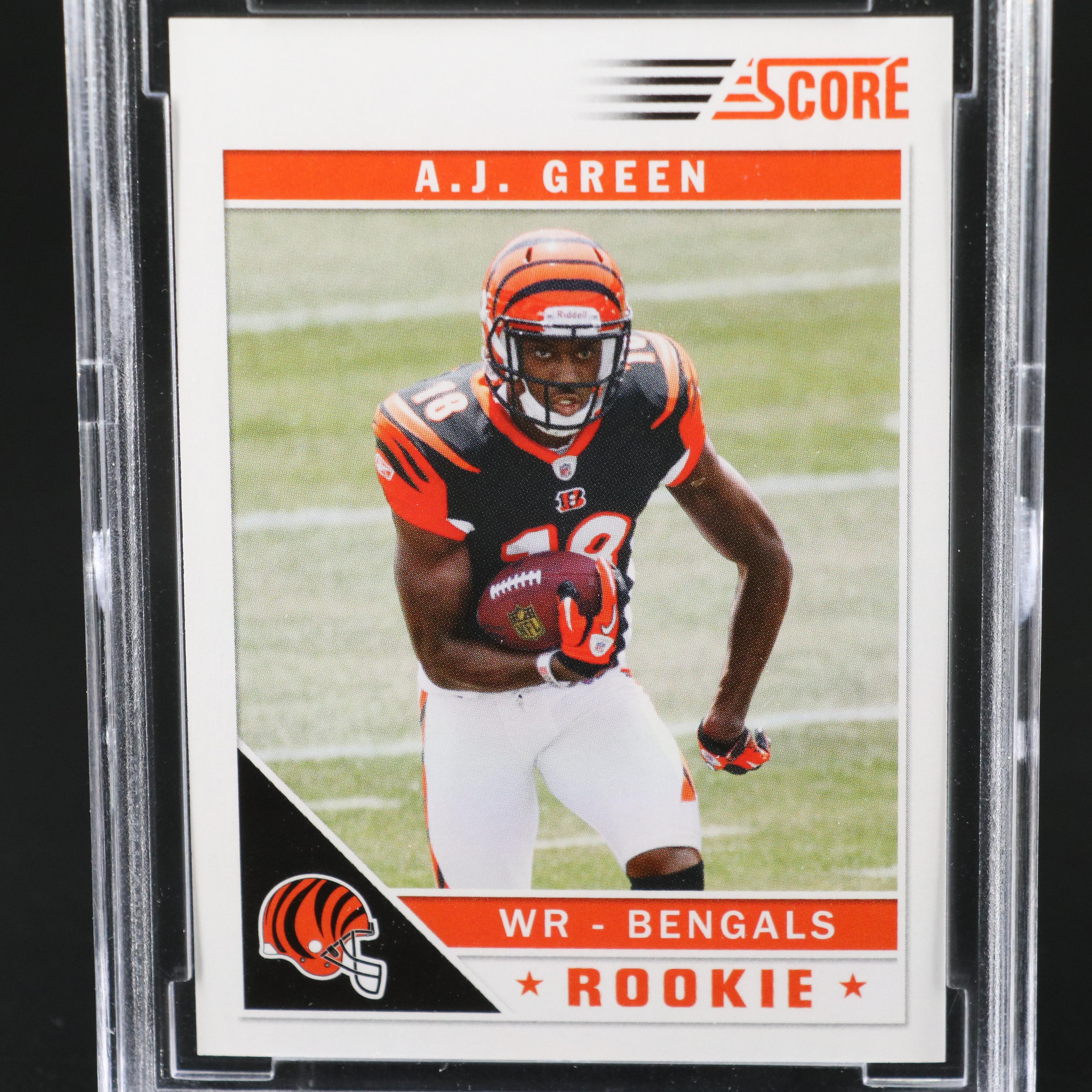 2011 Score A.J. Green Cincinnati Bengals Rookie Football Card Graded BCCG 10