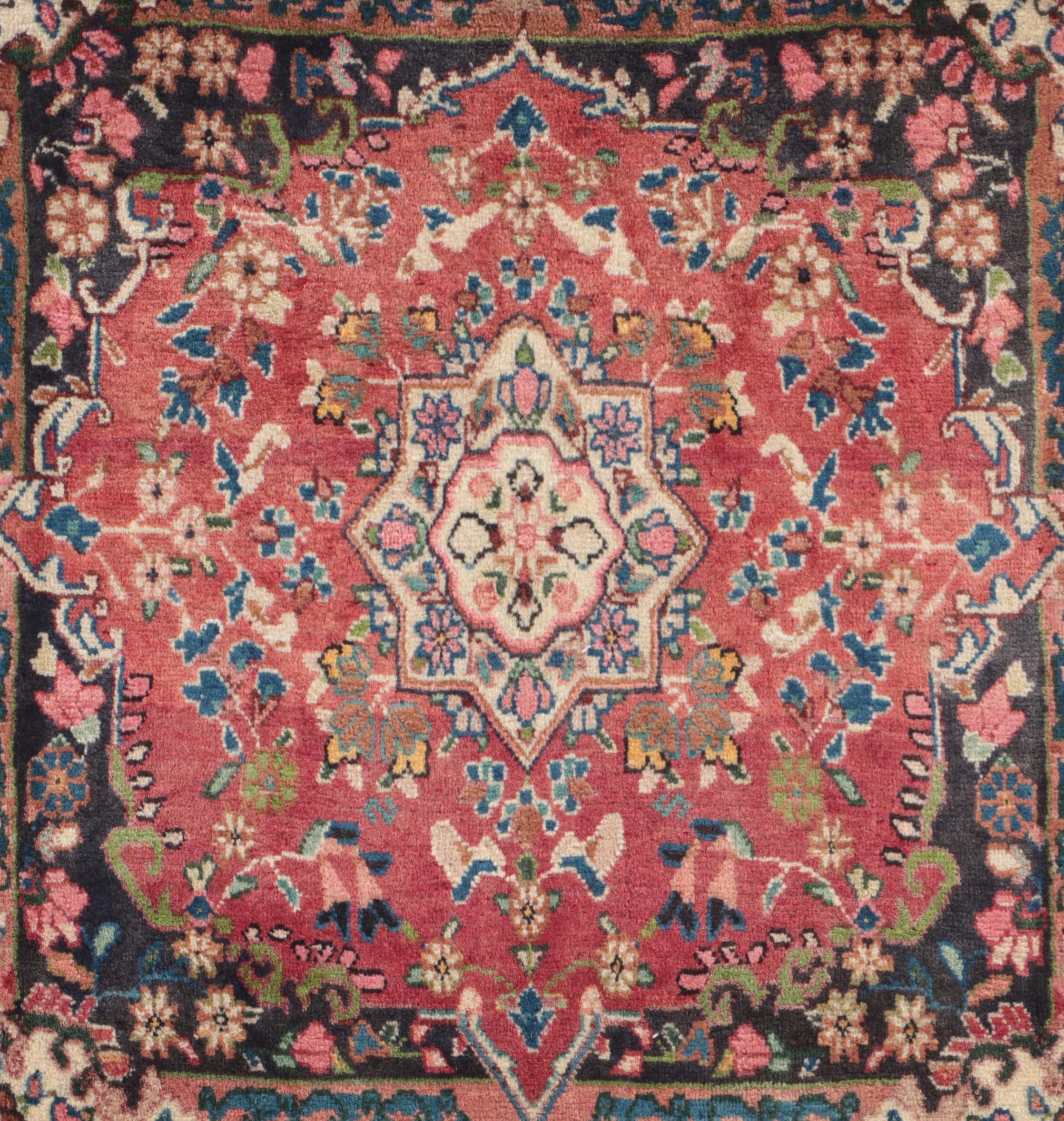 2' x 2'3 Hand-Knotted Persian Sample Rug or Mat