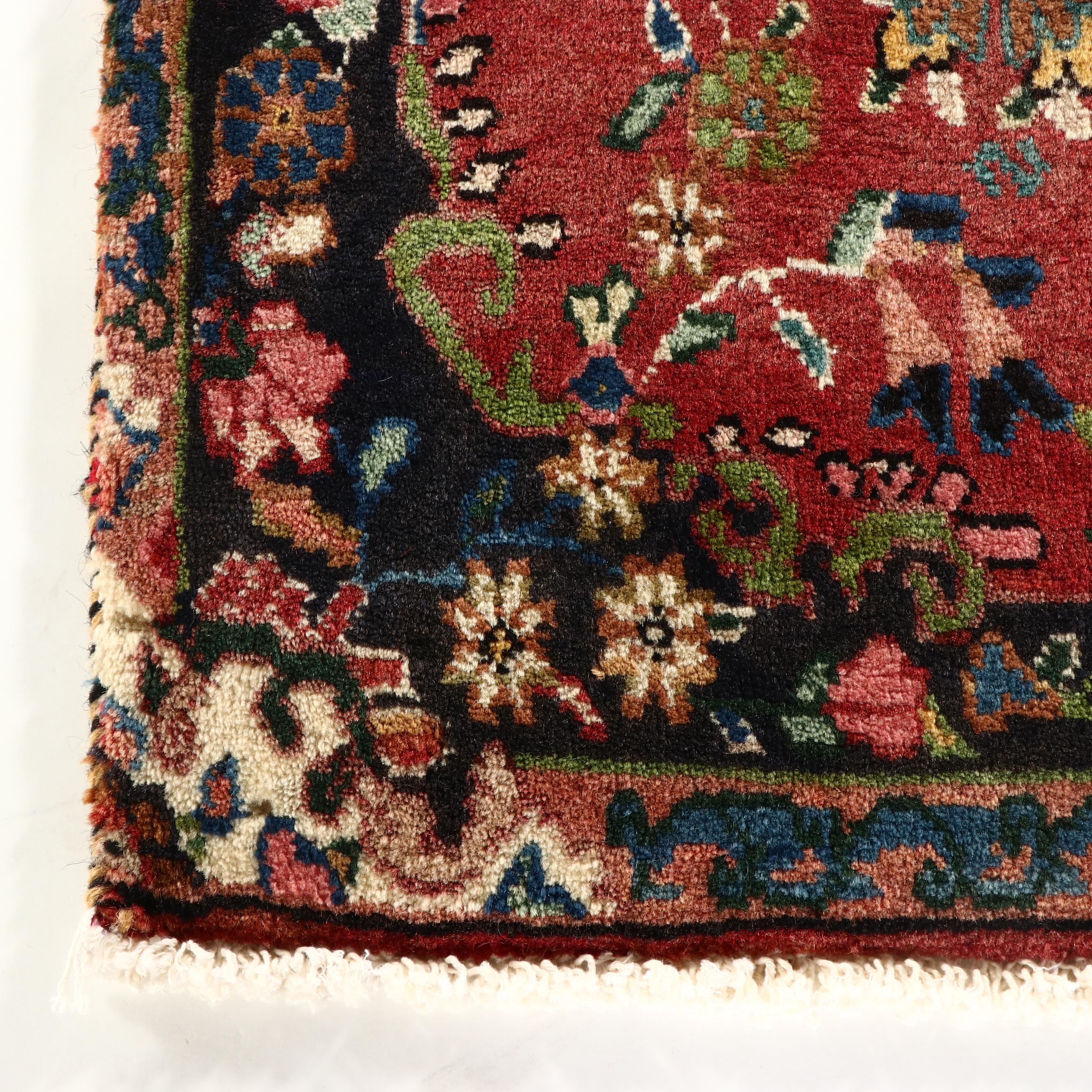 2' x 2'3 Hand-Knotted Persian Sample Rug or Mat