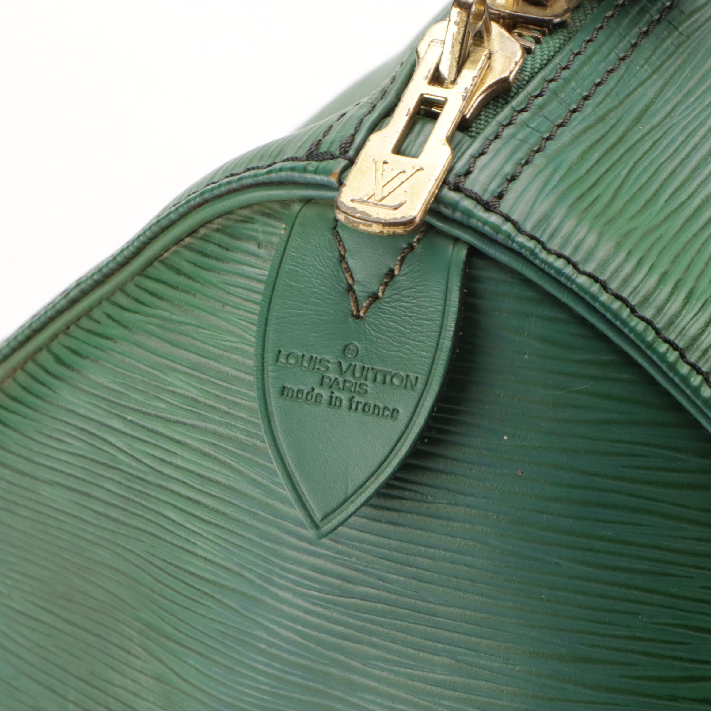 Louis Vuitton Keepall 55 Duffle Bag in Borneo Green Epi Leather