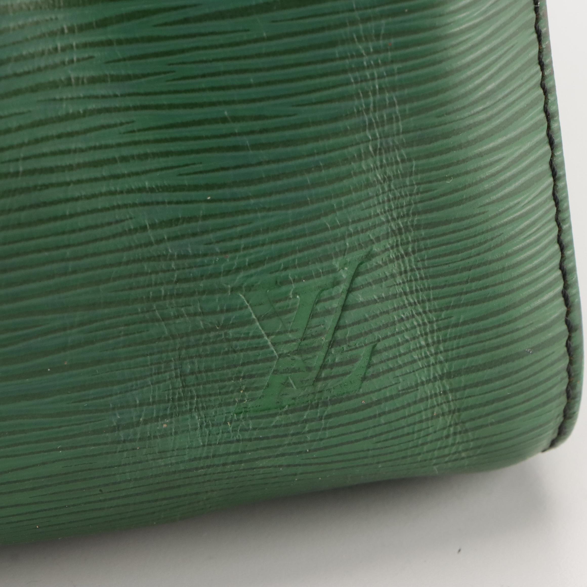 Louis Vuitton Keepall 55 Duffle Bag in Borneo Green Epi Leather