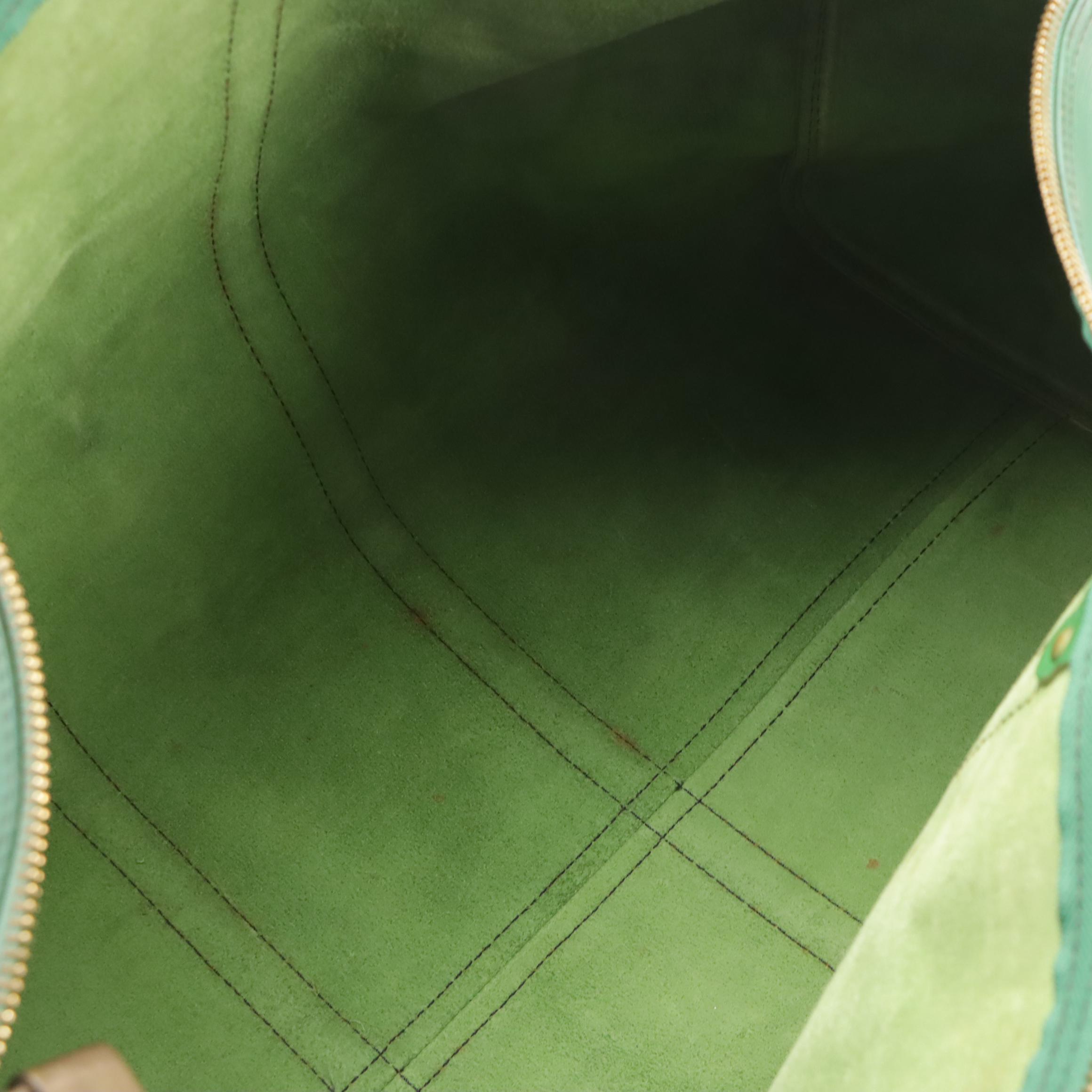 Louis Vuitton Keepall 55 Duffle Bag in Borneo Green Epi Leather