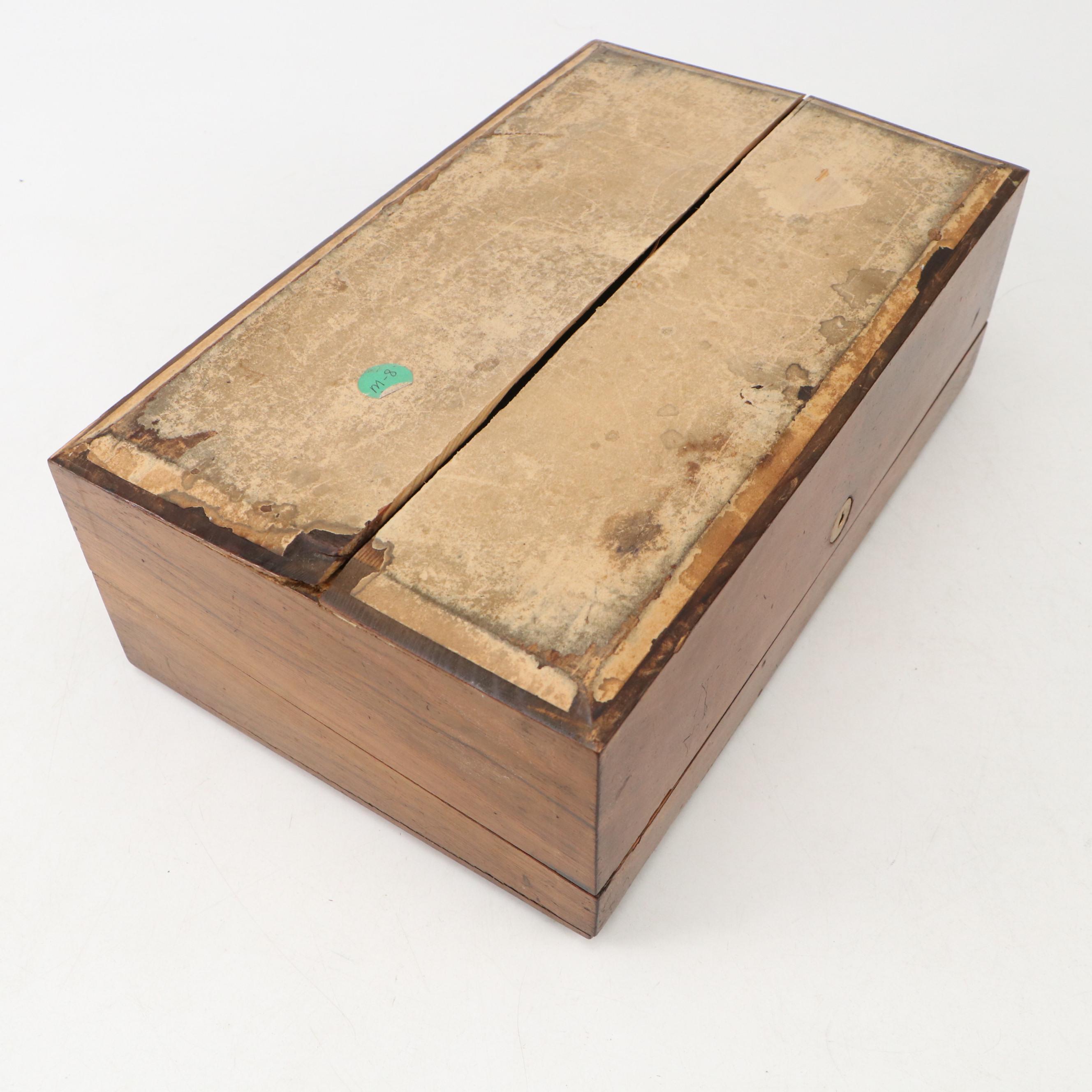 Victorian Walnut Lap Desk, Late 19th Century