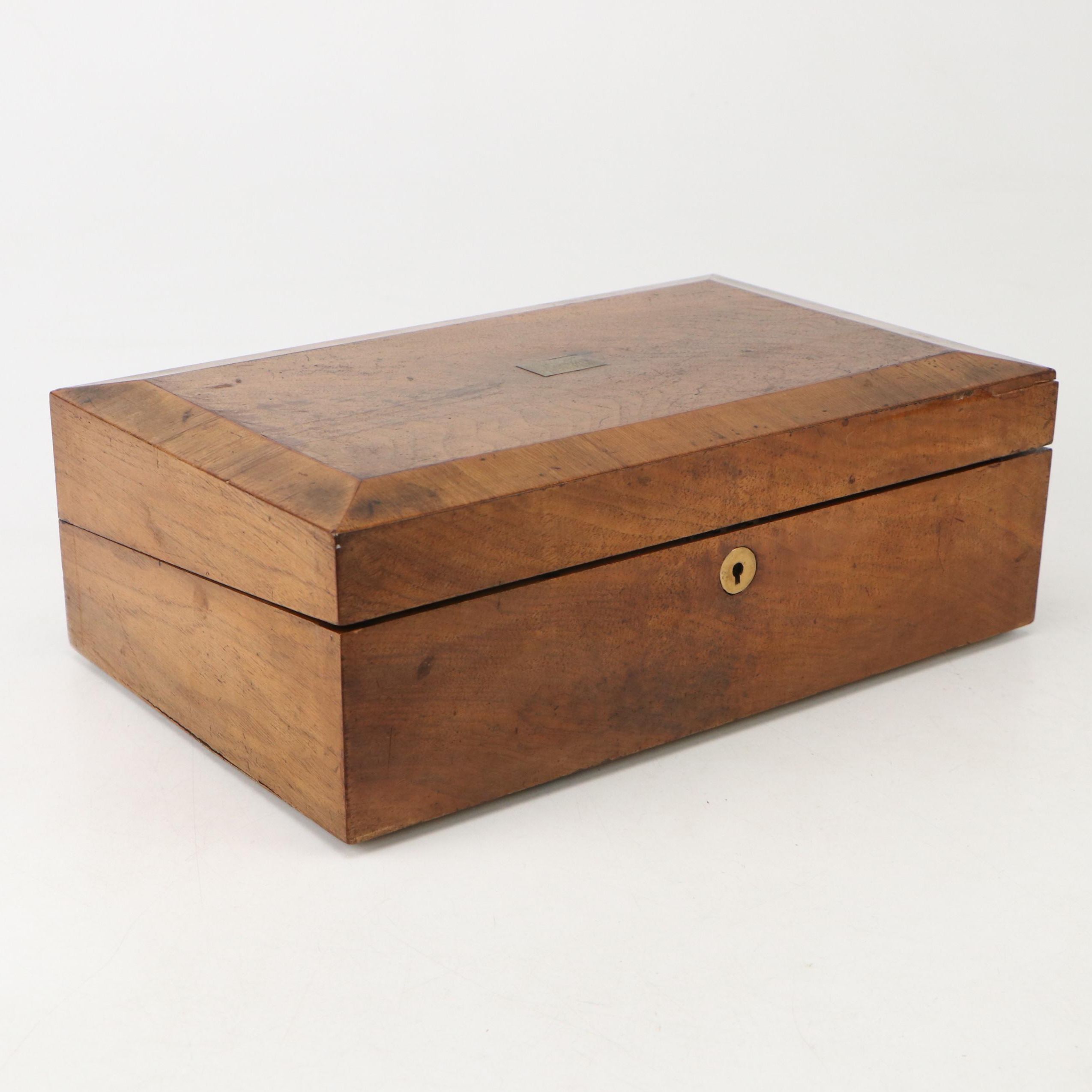 Victorian Walnut Lap Desk, Late 19th Century