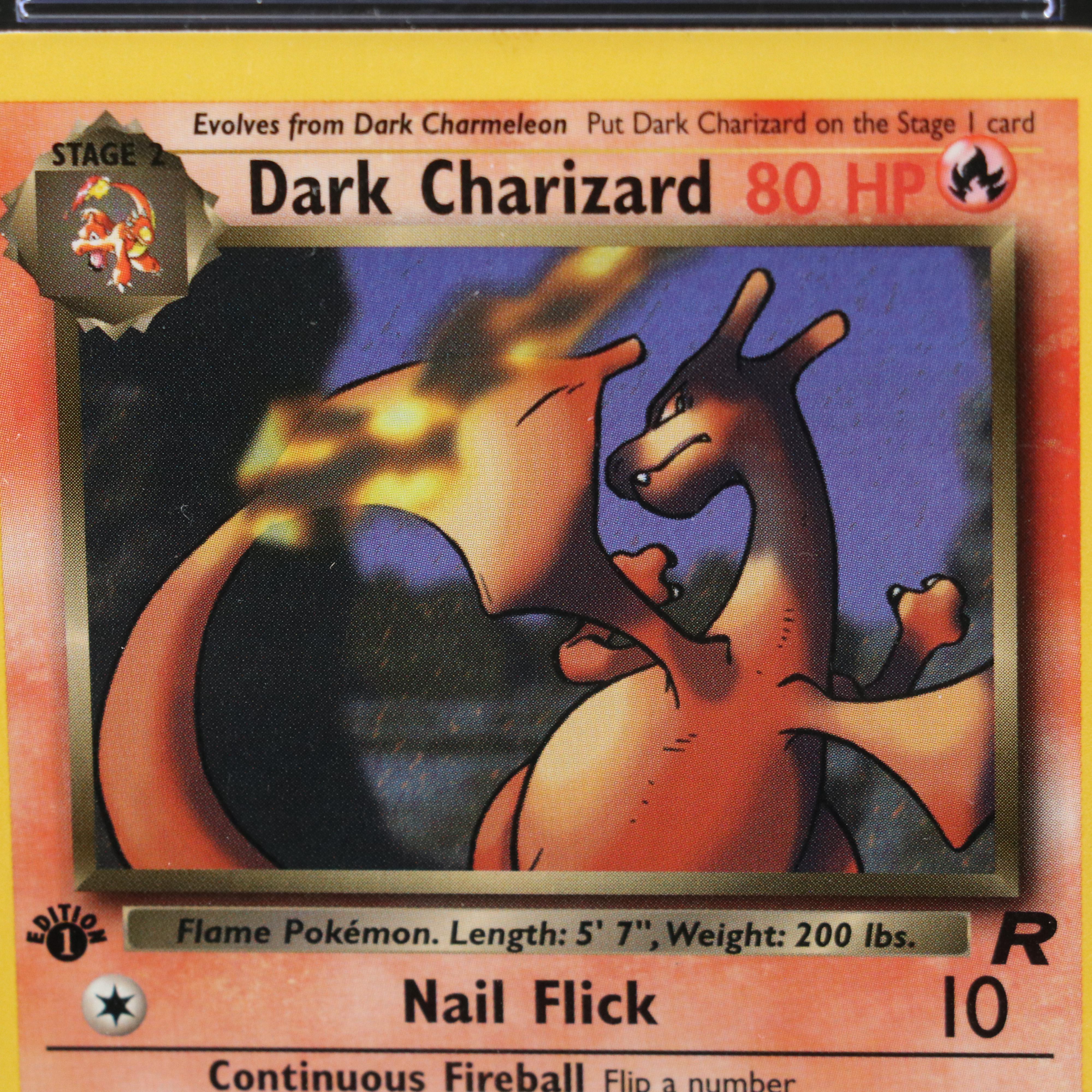 Team Rocket Dark Charizard 1st Edition Pokémon Card Graded CGC 9.5