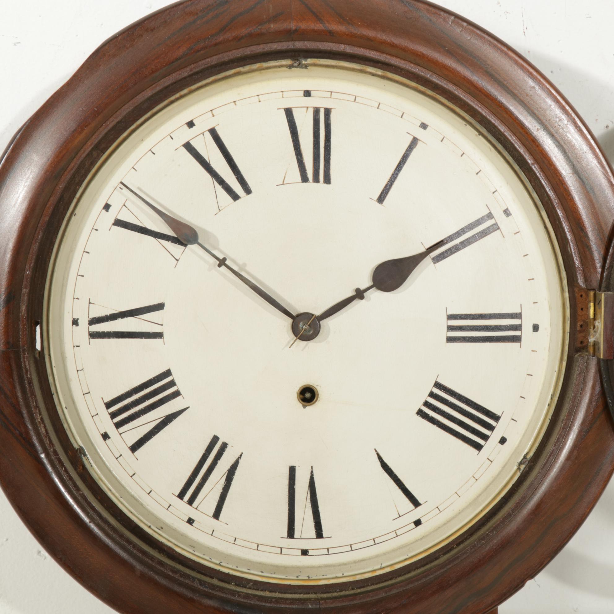 Welch, Spring & Co. Wall Clock, Early 20th Century