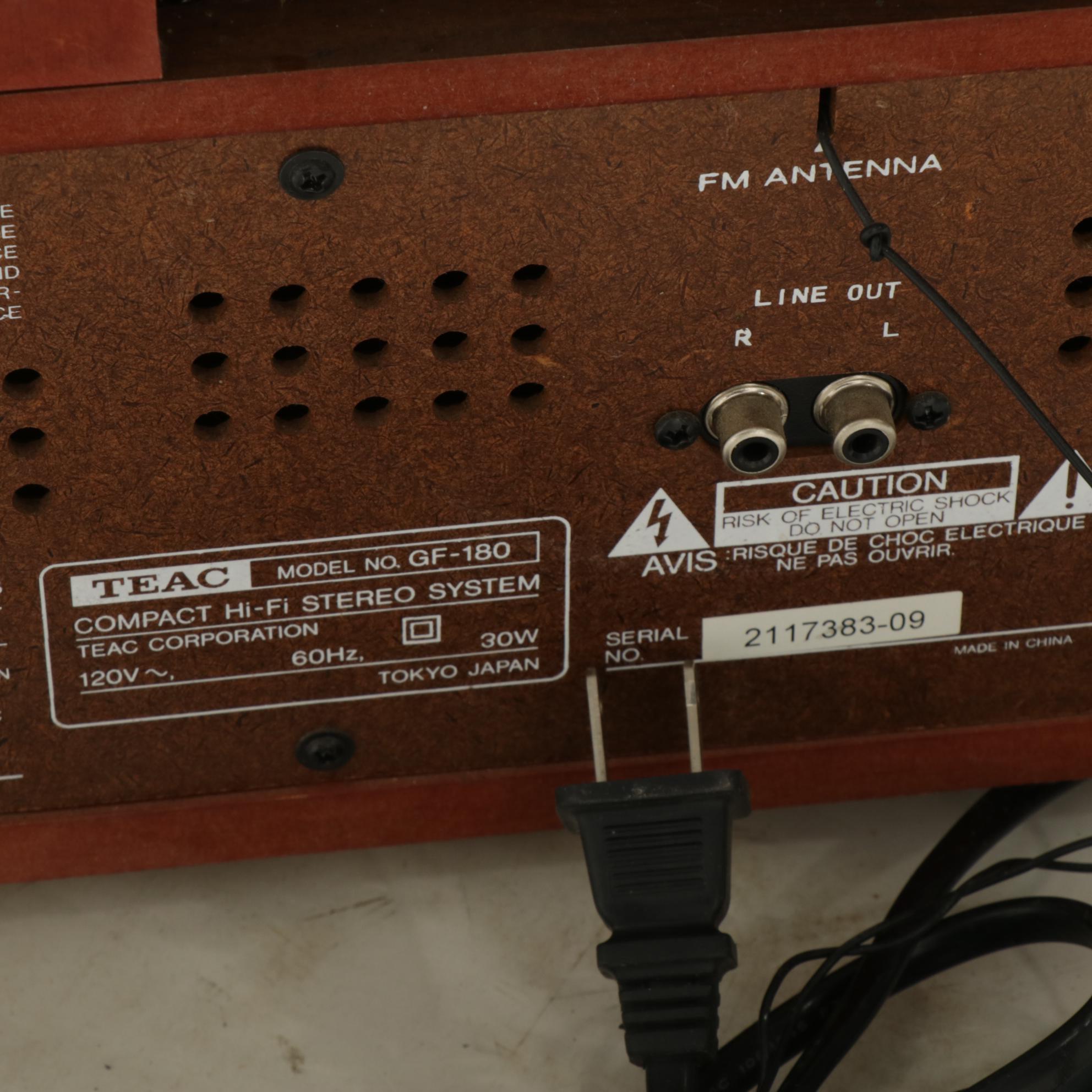 Teac Nostalgia GF-180 Radio and Record Player, 21st Century