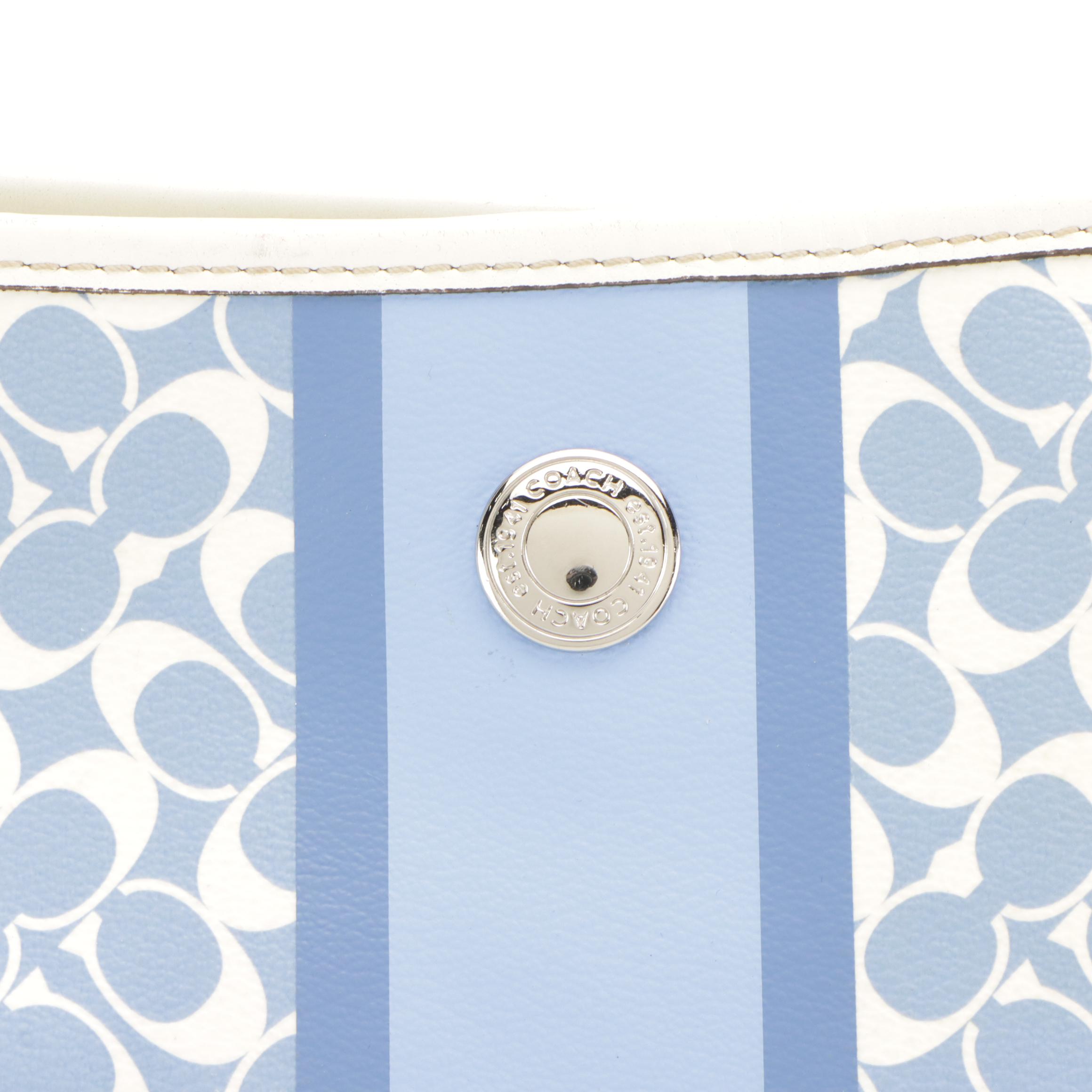 Coach Heritage Stripe Chelsea Hobo, Kipling Skyler Tote, and Vieta 2-Way Bag