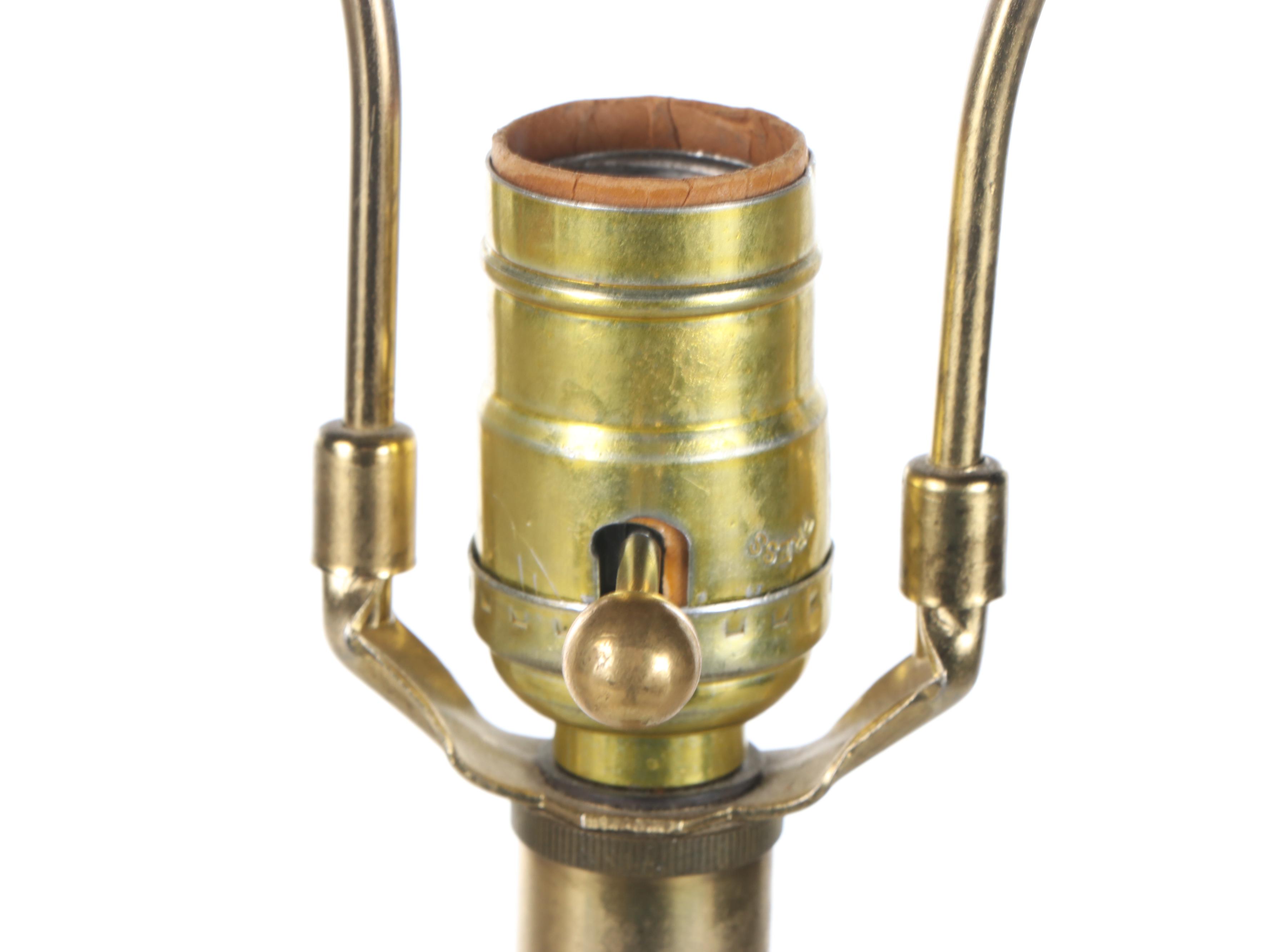 Rembrandt Brass Floor Lamp With  Galleried Glass Table