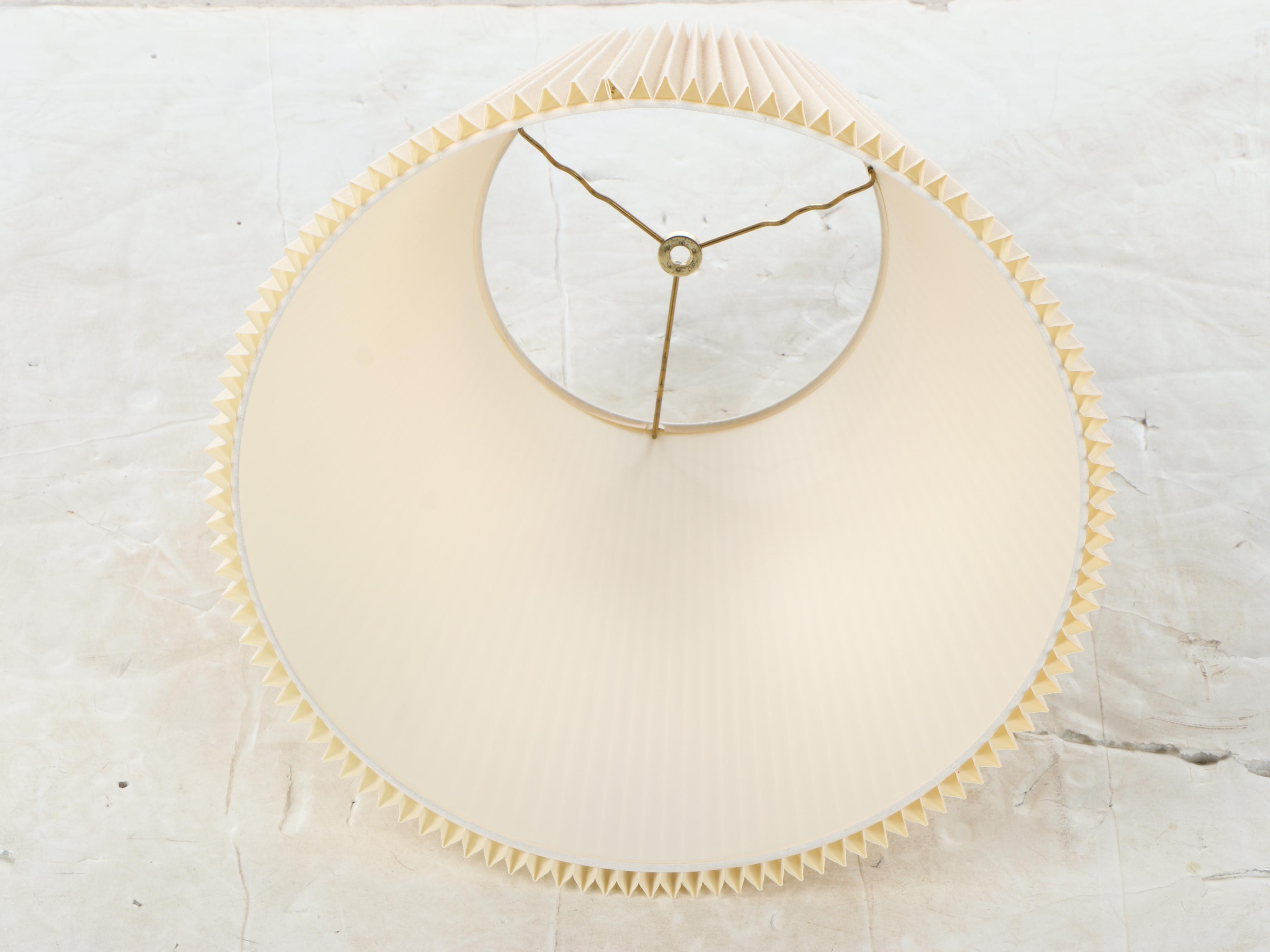 Rembrandt Brass Floor Lamp With  Galleried Glass Table