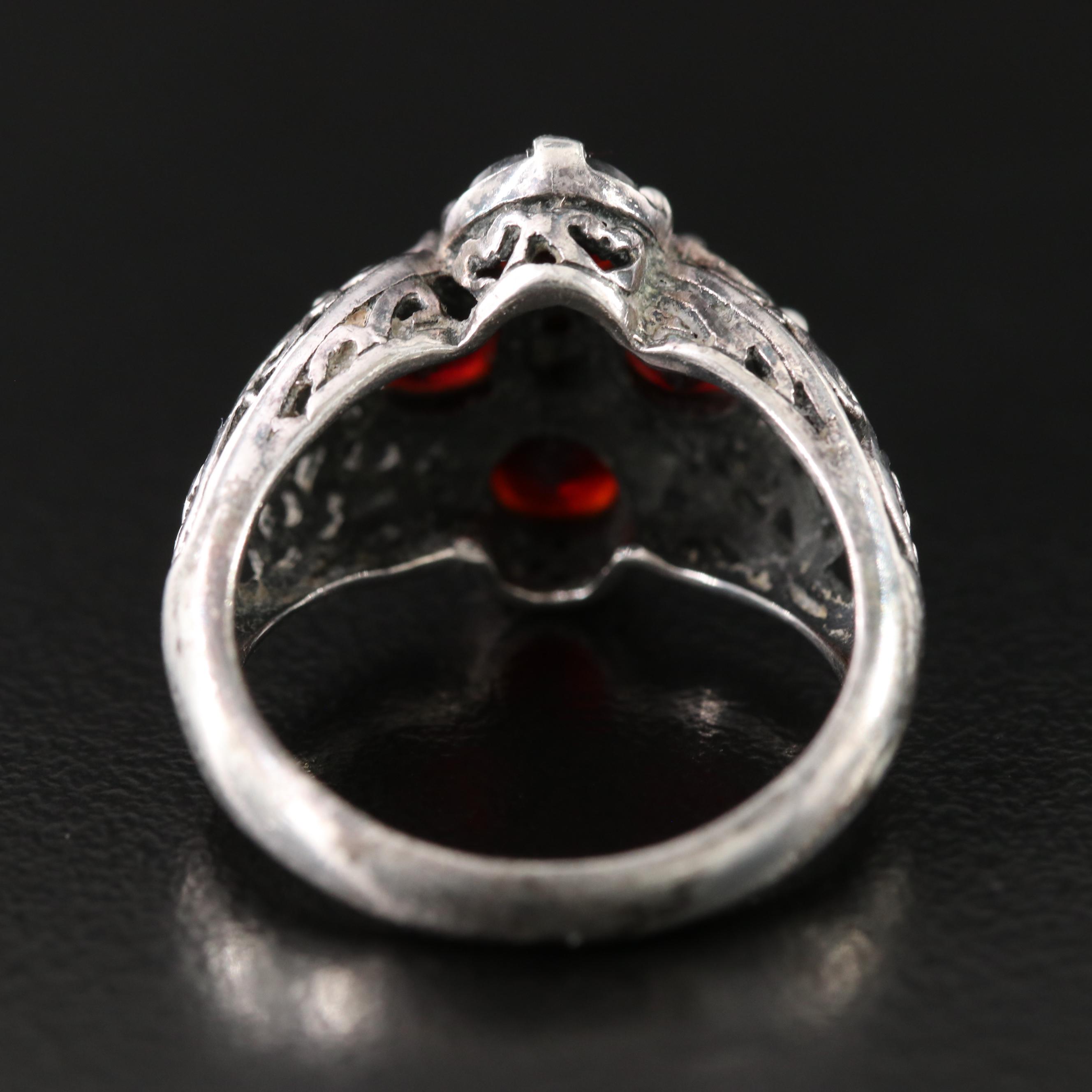 Sterling Garnet Ring