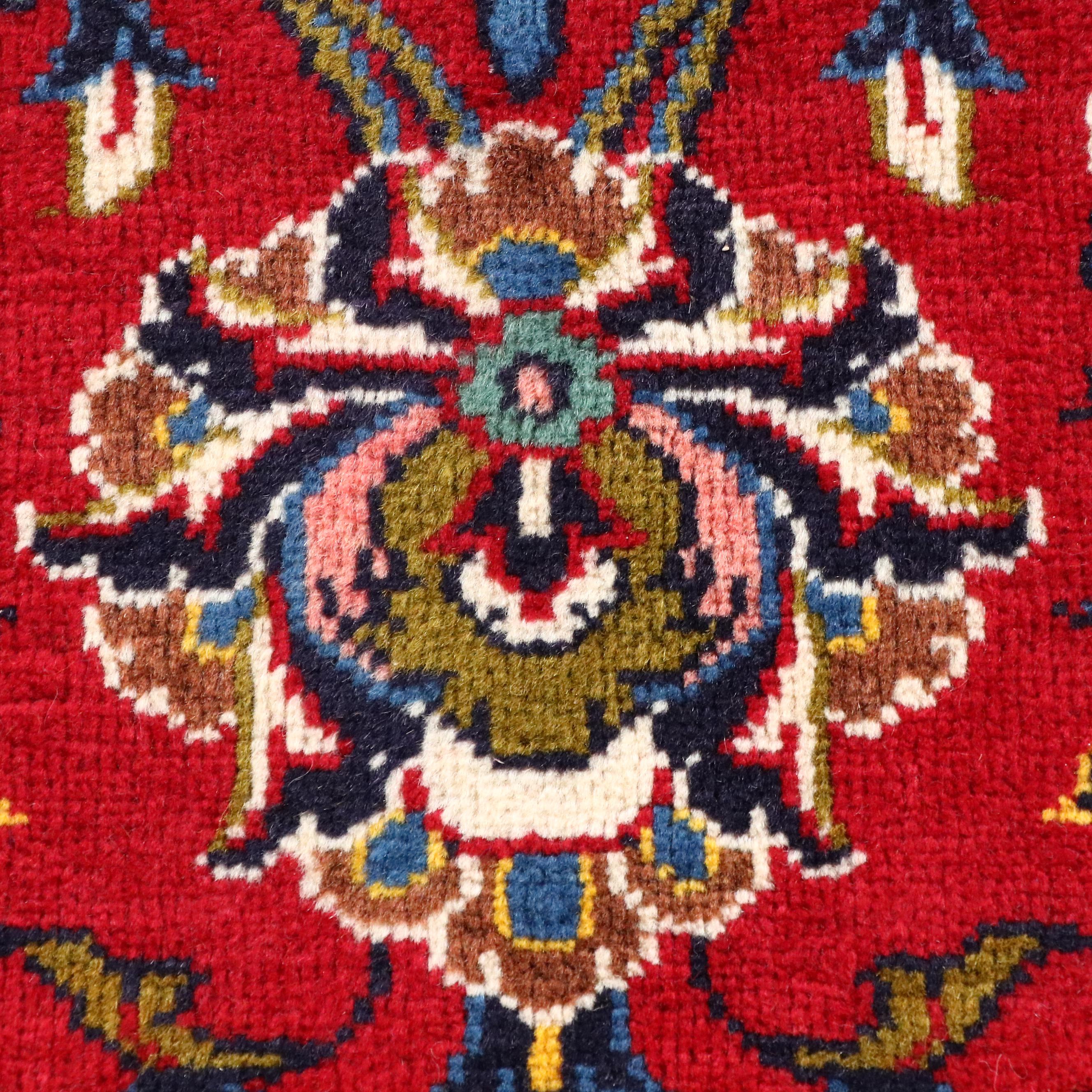 8'1 x 12'3 Hand-Knotted Persian Kashan Area Rug