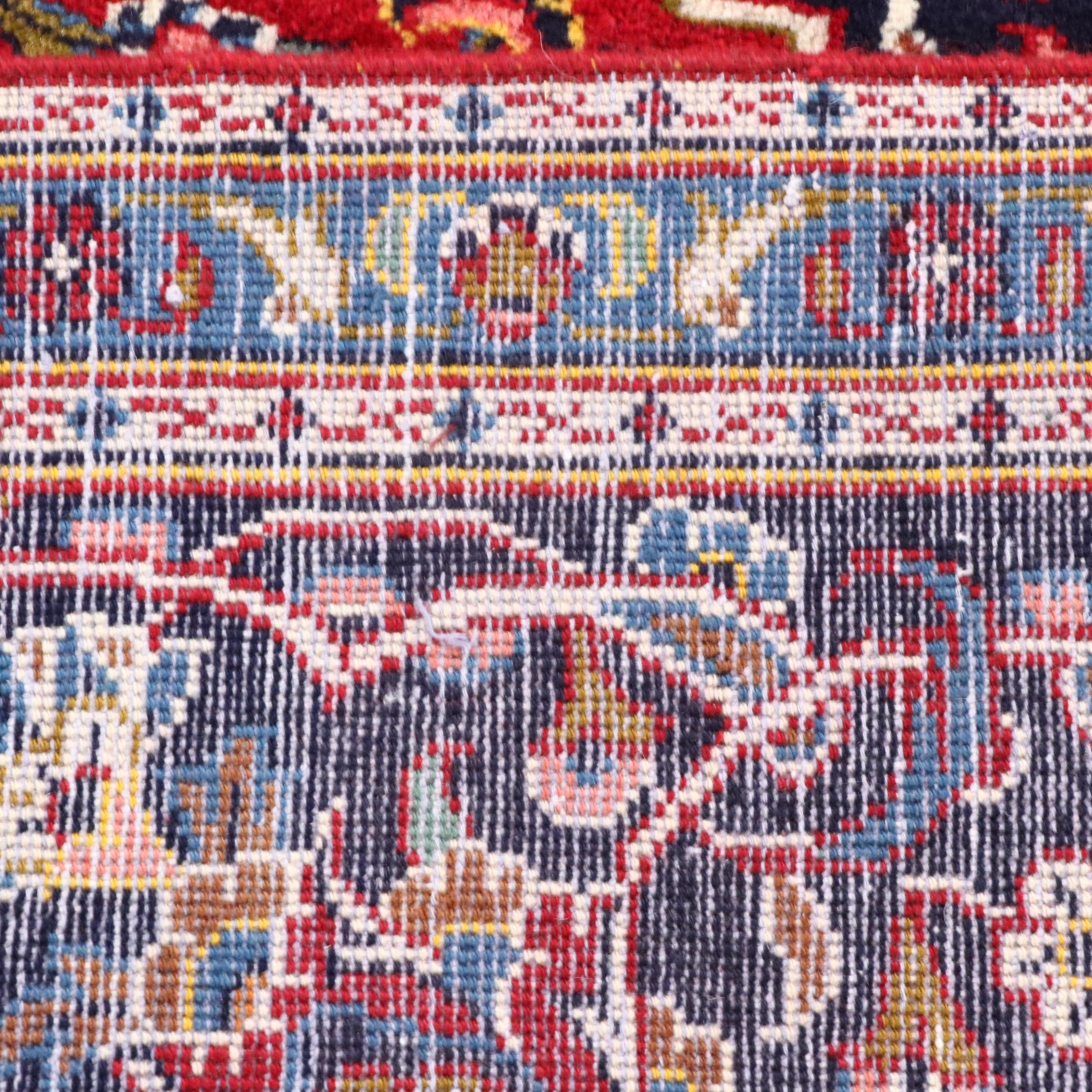 8'1 x 12'3 Hand-Knotted Persian Kashan Area Rug