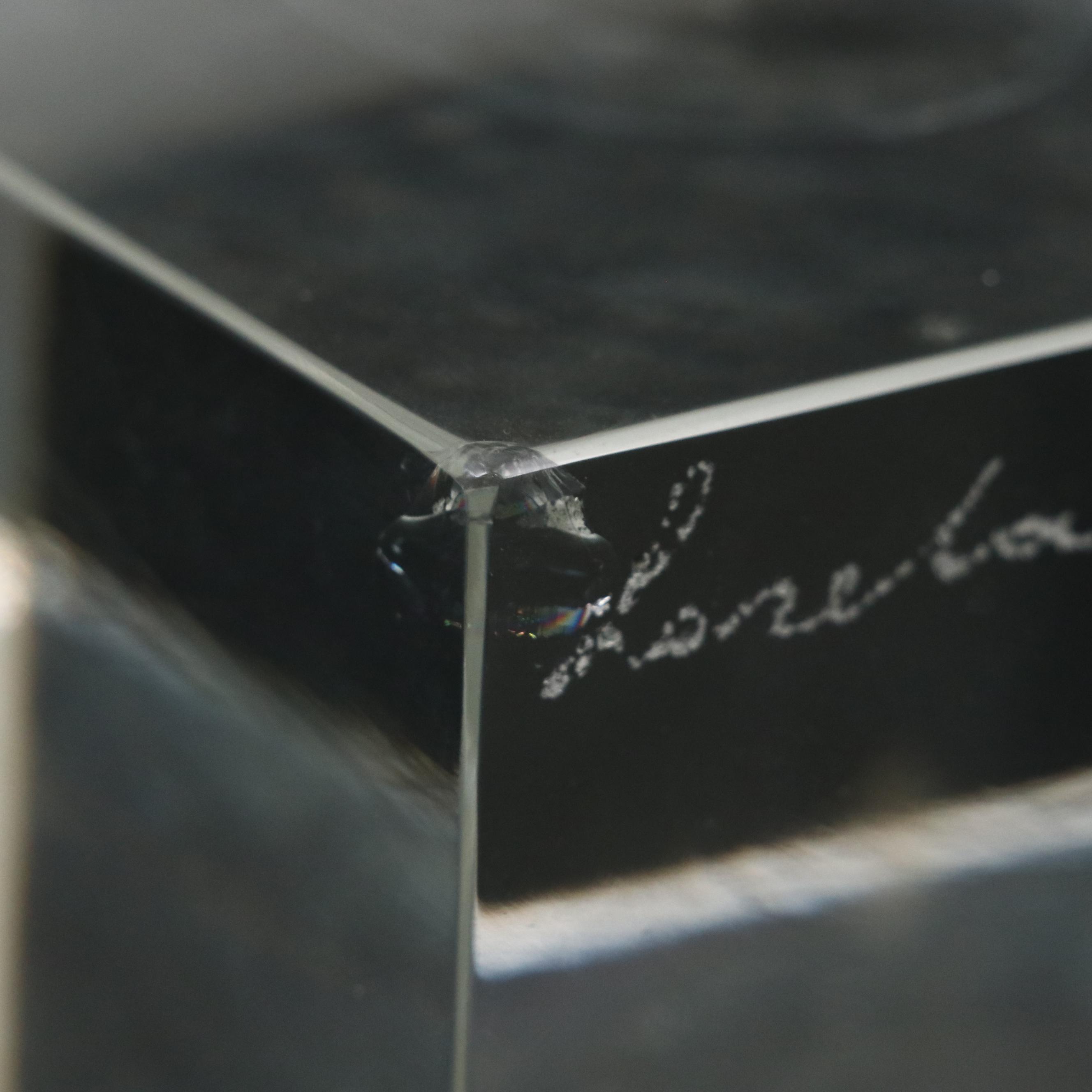 Lucite Sculpture of Female Nude