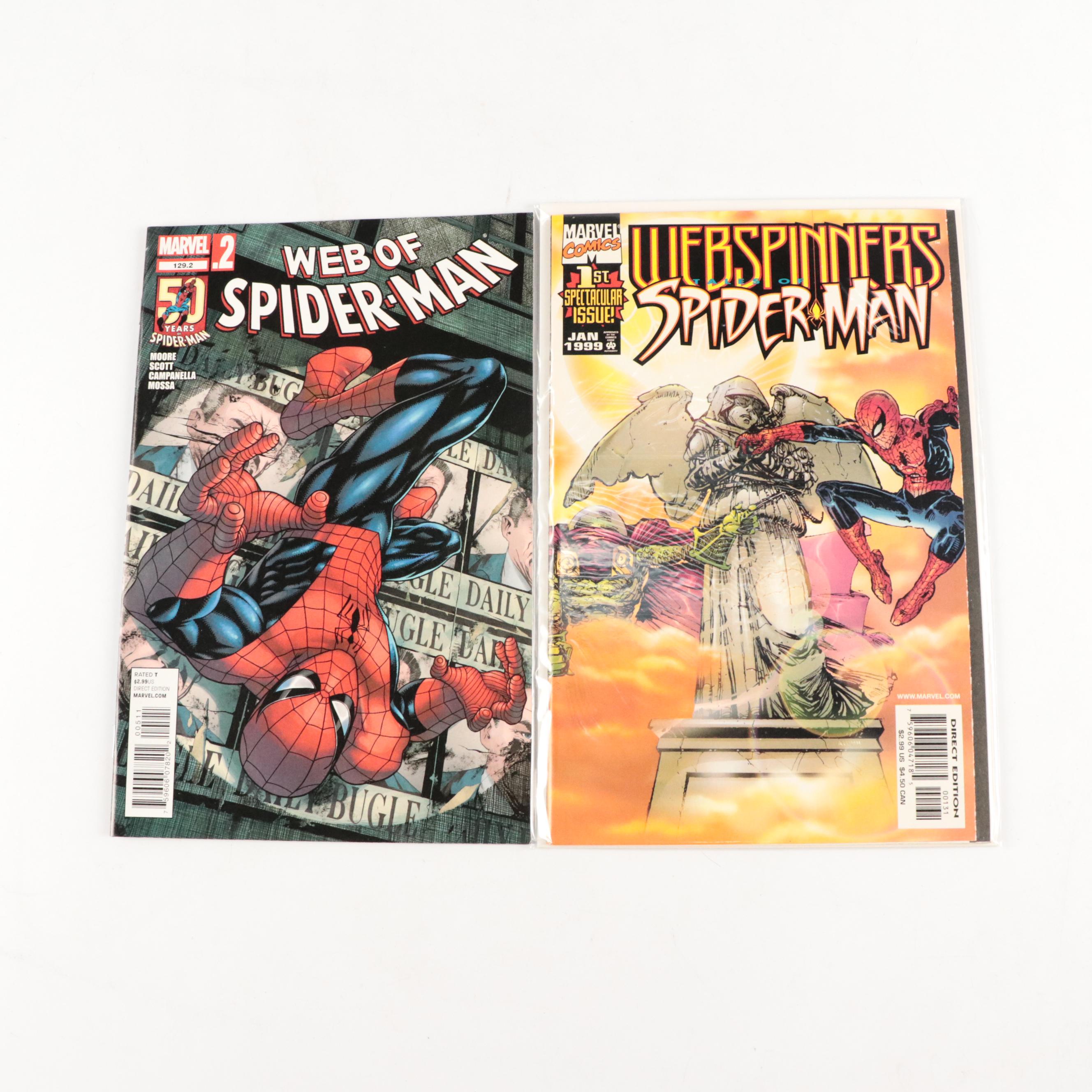 "Web of Spider-Man" Vol. 1 #50 and Other Modern Age Marvel Comic Books