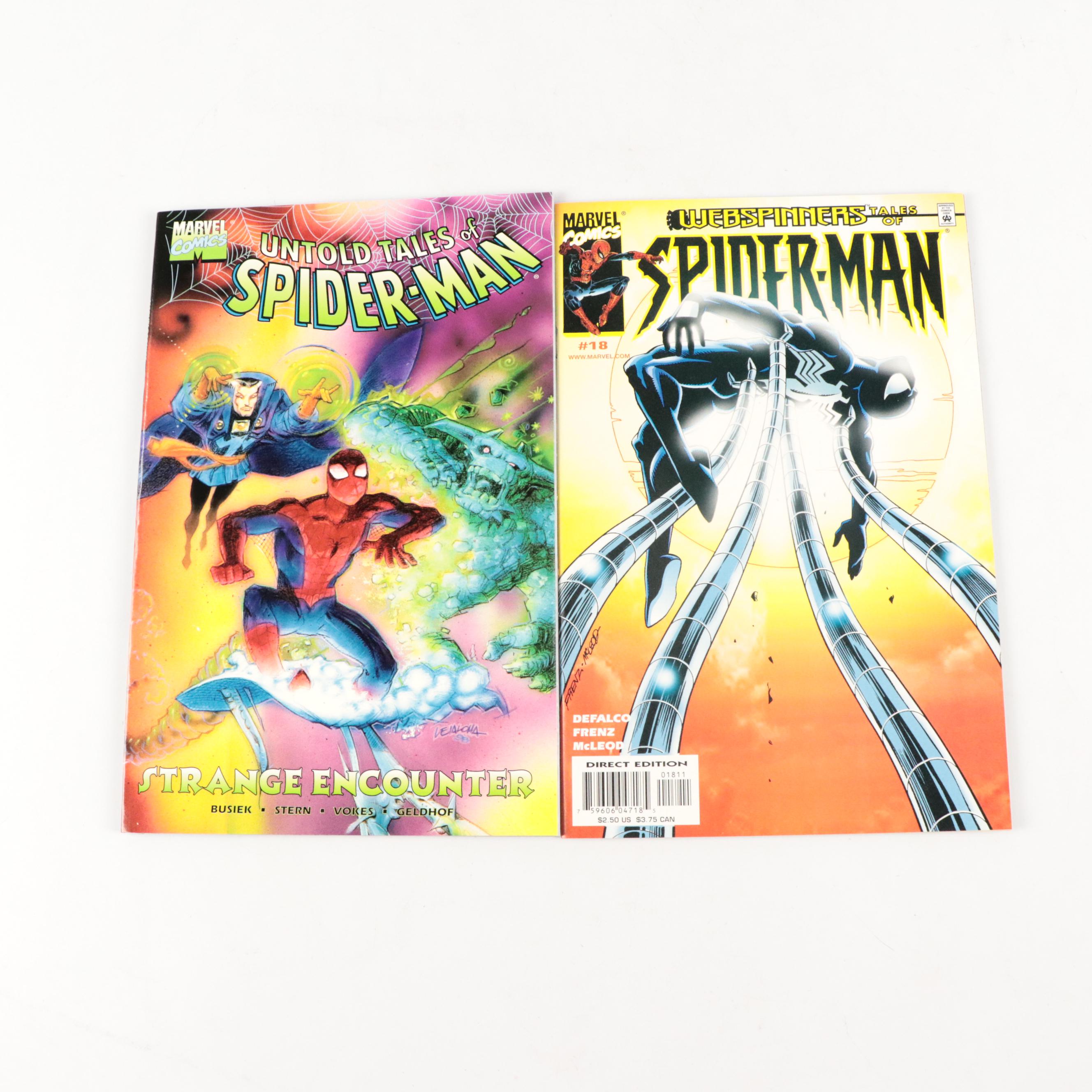 "Web of Spider-Man" Vol. 1 #50 and Other Modern Age Marvel Comic Books