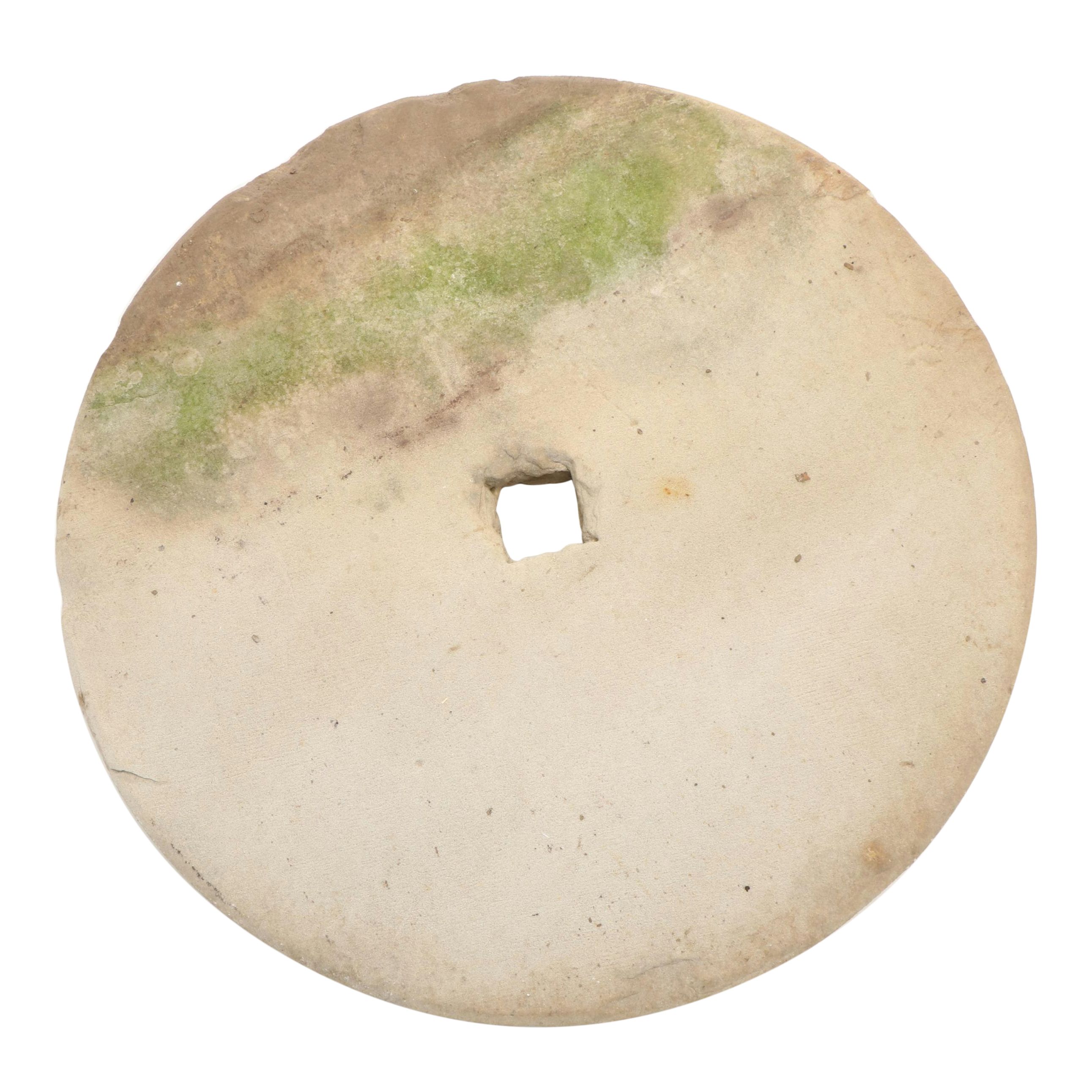 Large Salvaged Grinding Stone Wheel