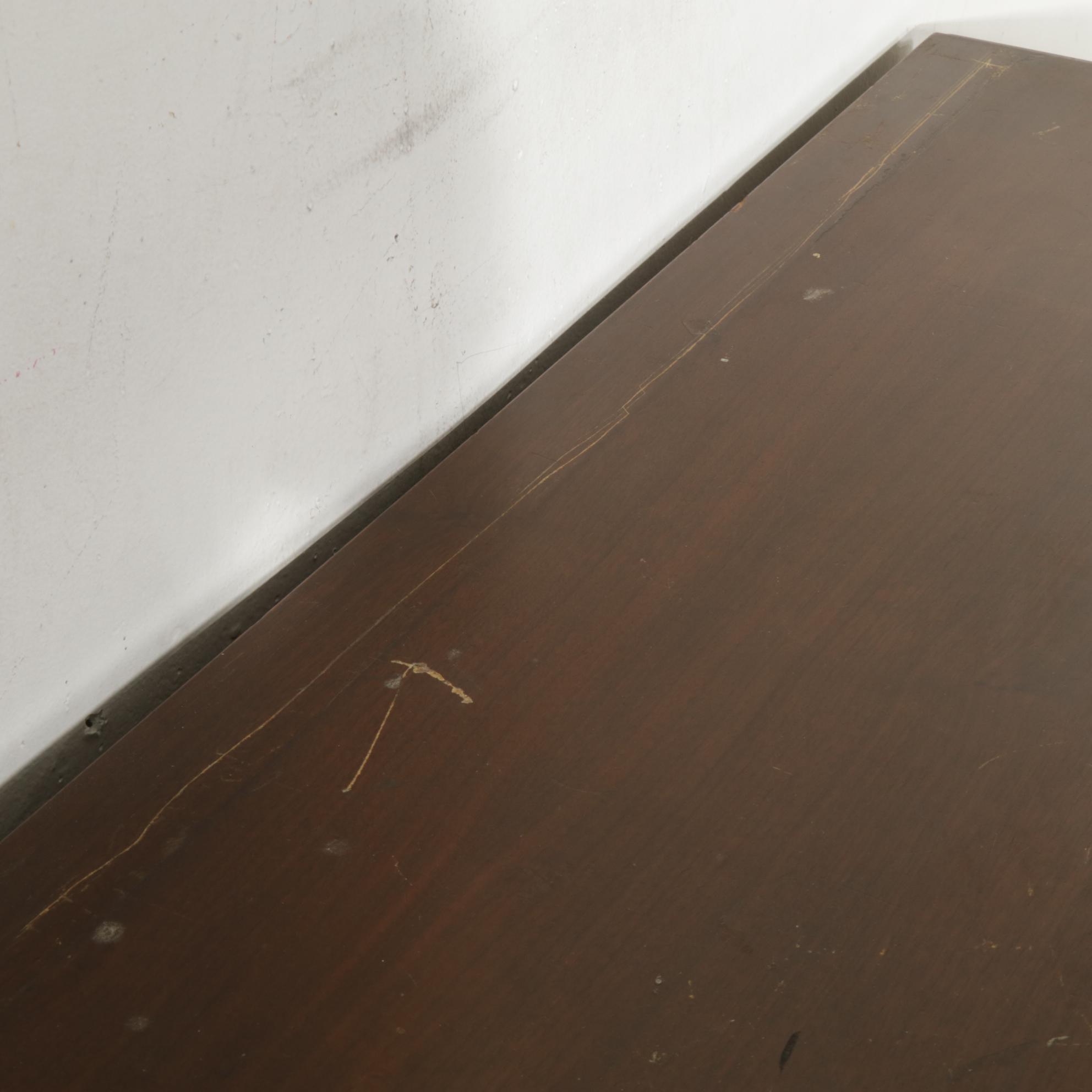 Mahogany Dresser and Mirror with Painted Medallion, Early 20th Century