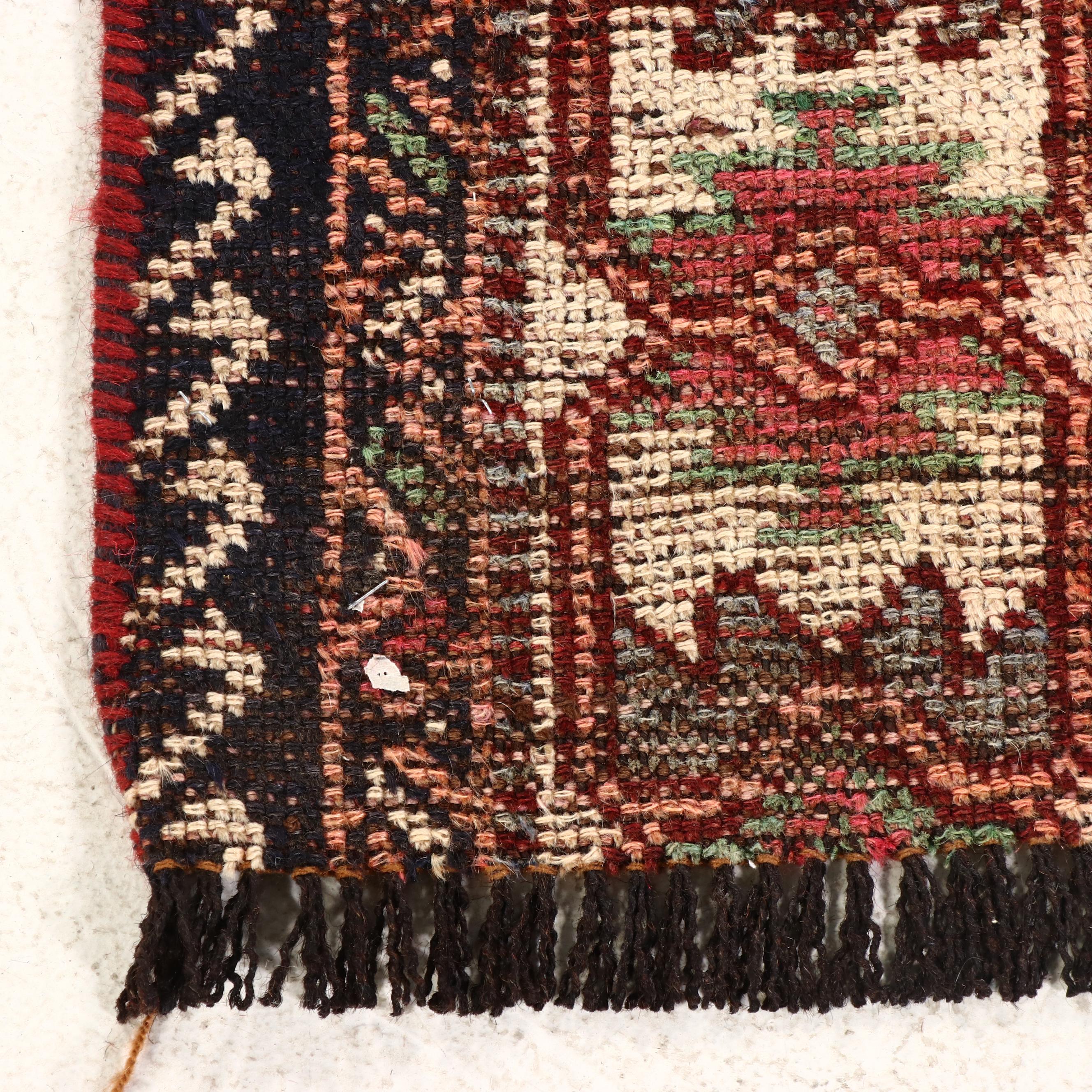 1'5 x 5'6 Hand-Knotted Persian Remnant Carpet Runner