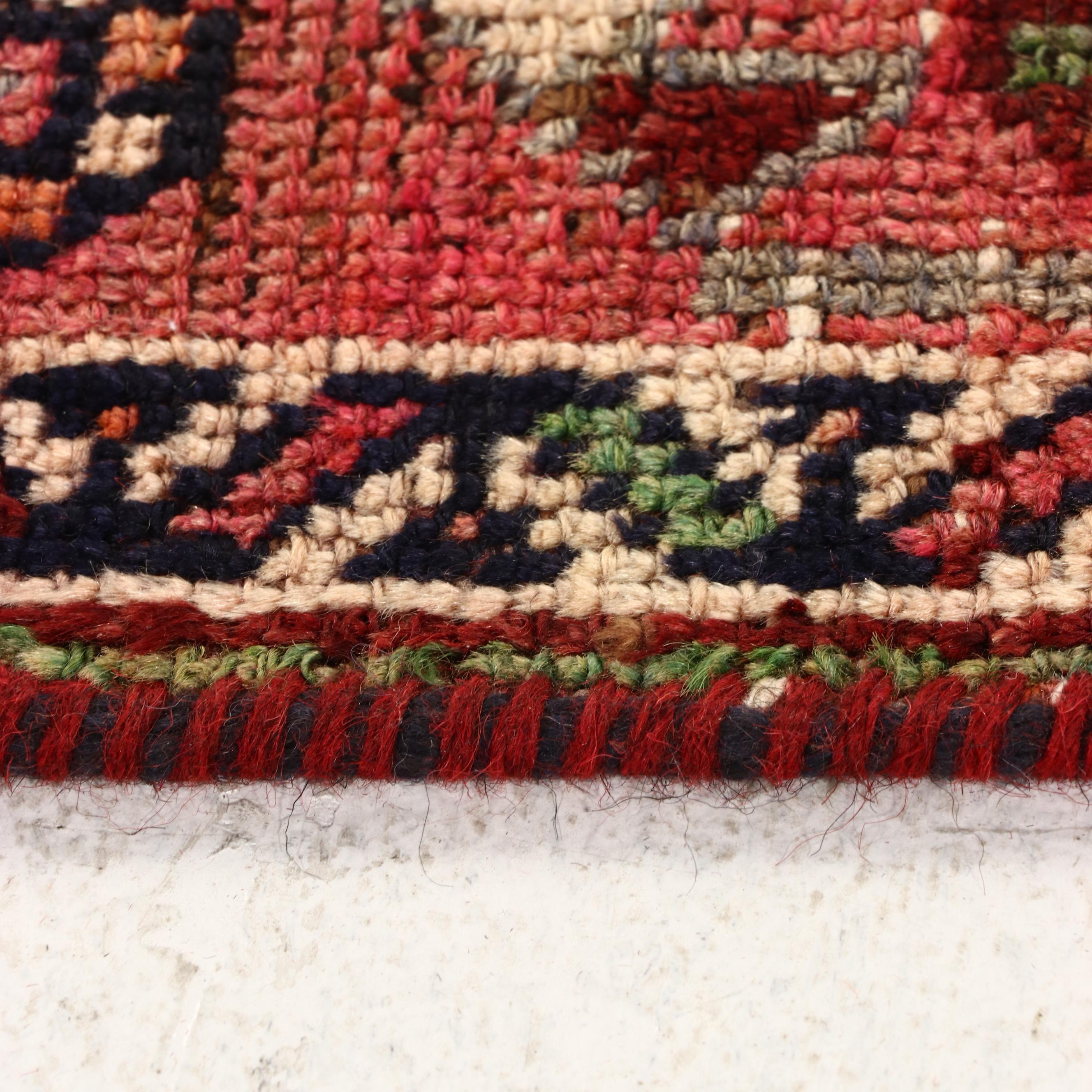 1'5 x 5'6 Hand-Knotted Persian Remnant Carpet Runner