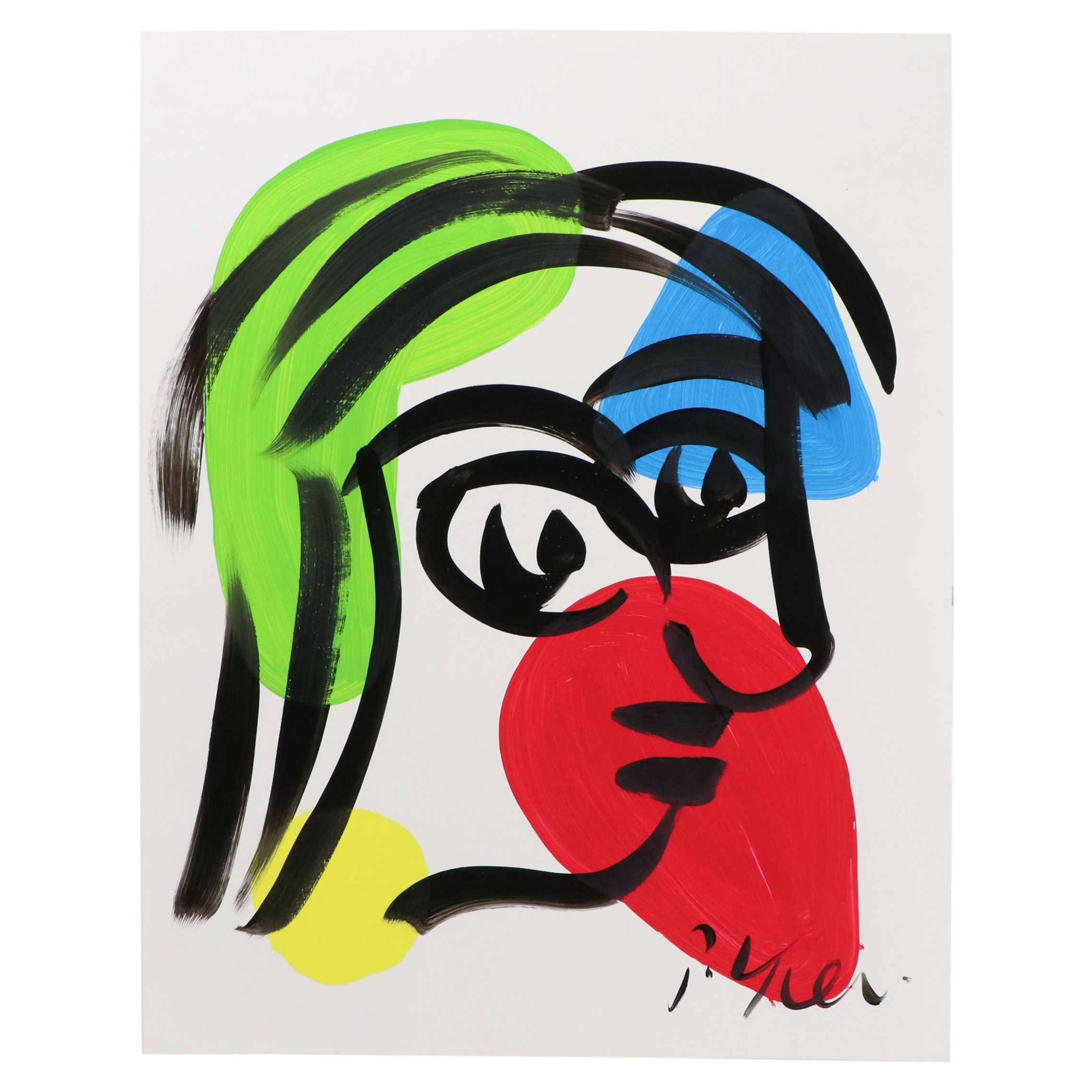 Peter Robert Keil Stylized Acrylic Portrait