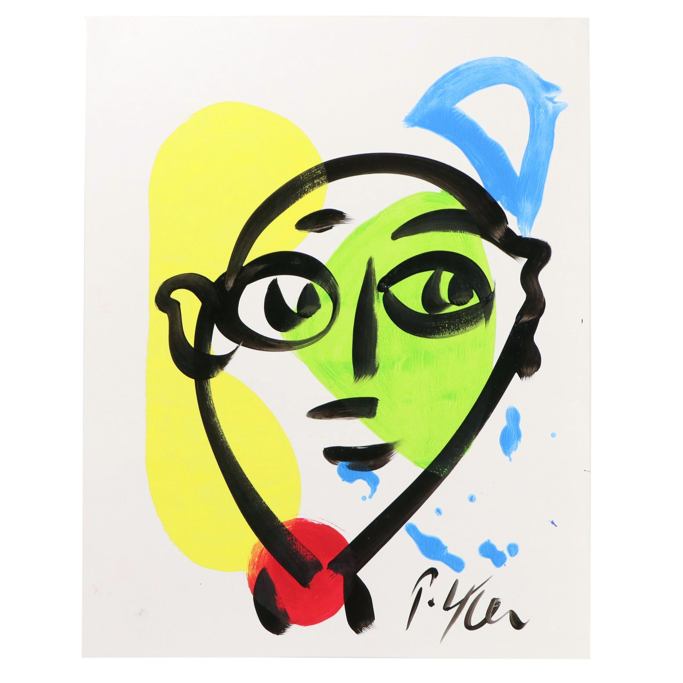 Peter Robert Keil Stylized Acrylic Portrait
