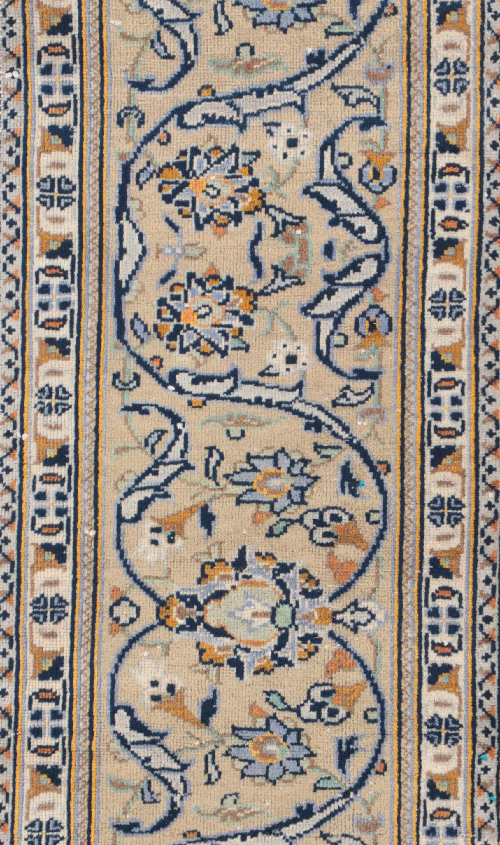 1'8 x 7'5 Hand-Knotted Persian Carpet Runner Remnant