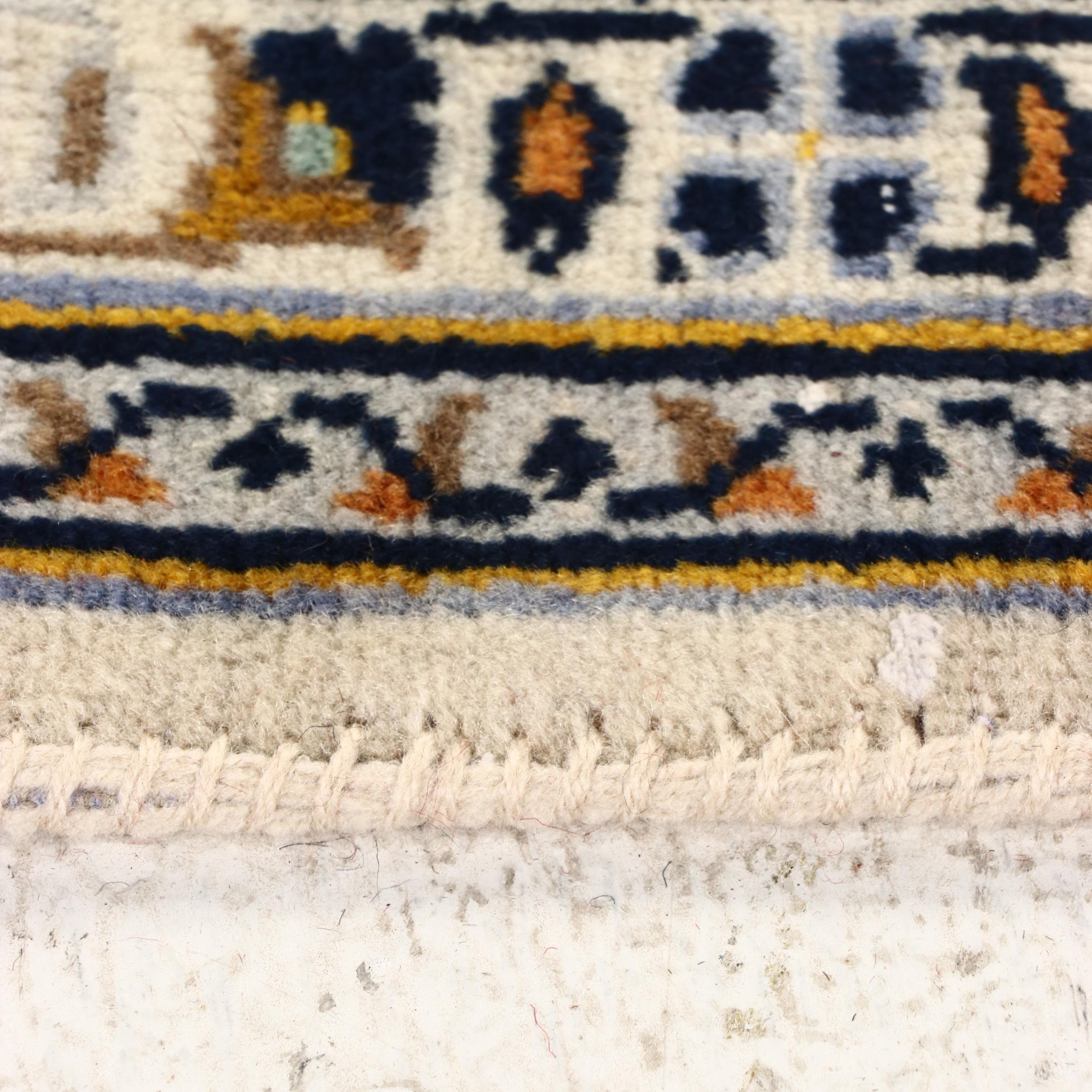 1'8 x 7'5 Hand-Knotted Persian Carpet Runner Remnant