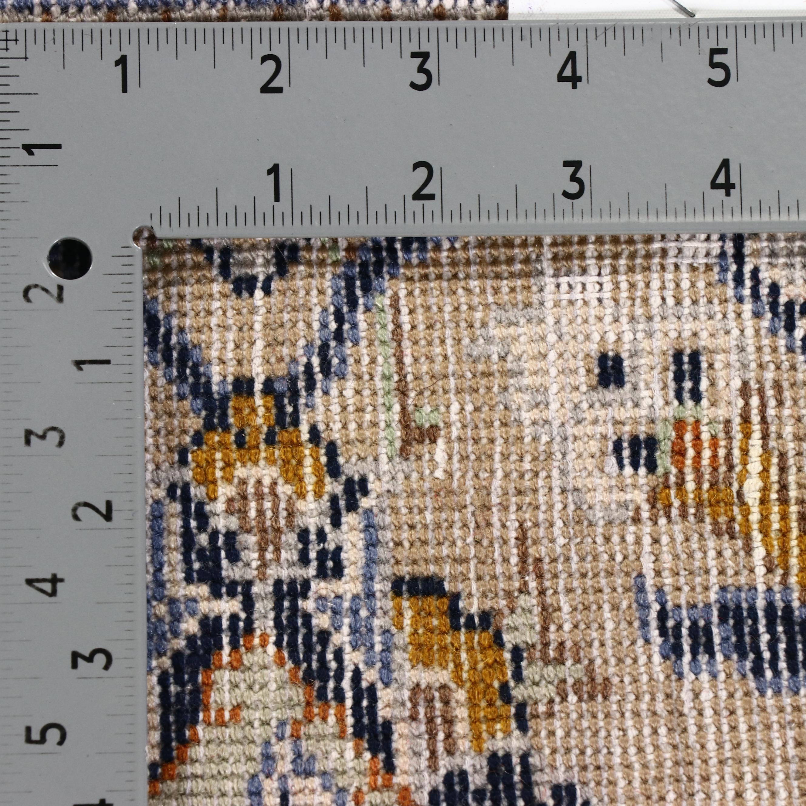 1'8 x 7'5 Hand-Knotted Persian Carpet Runner Remnant