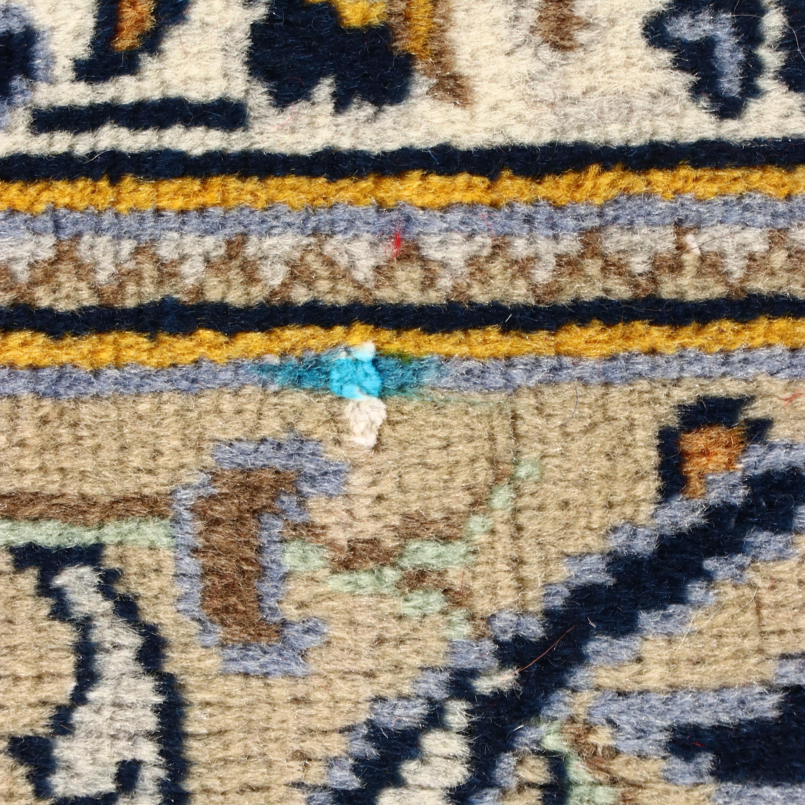 1'8 x 7'5 Hand-Knotted Persian Carpet Runner Remnant