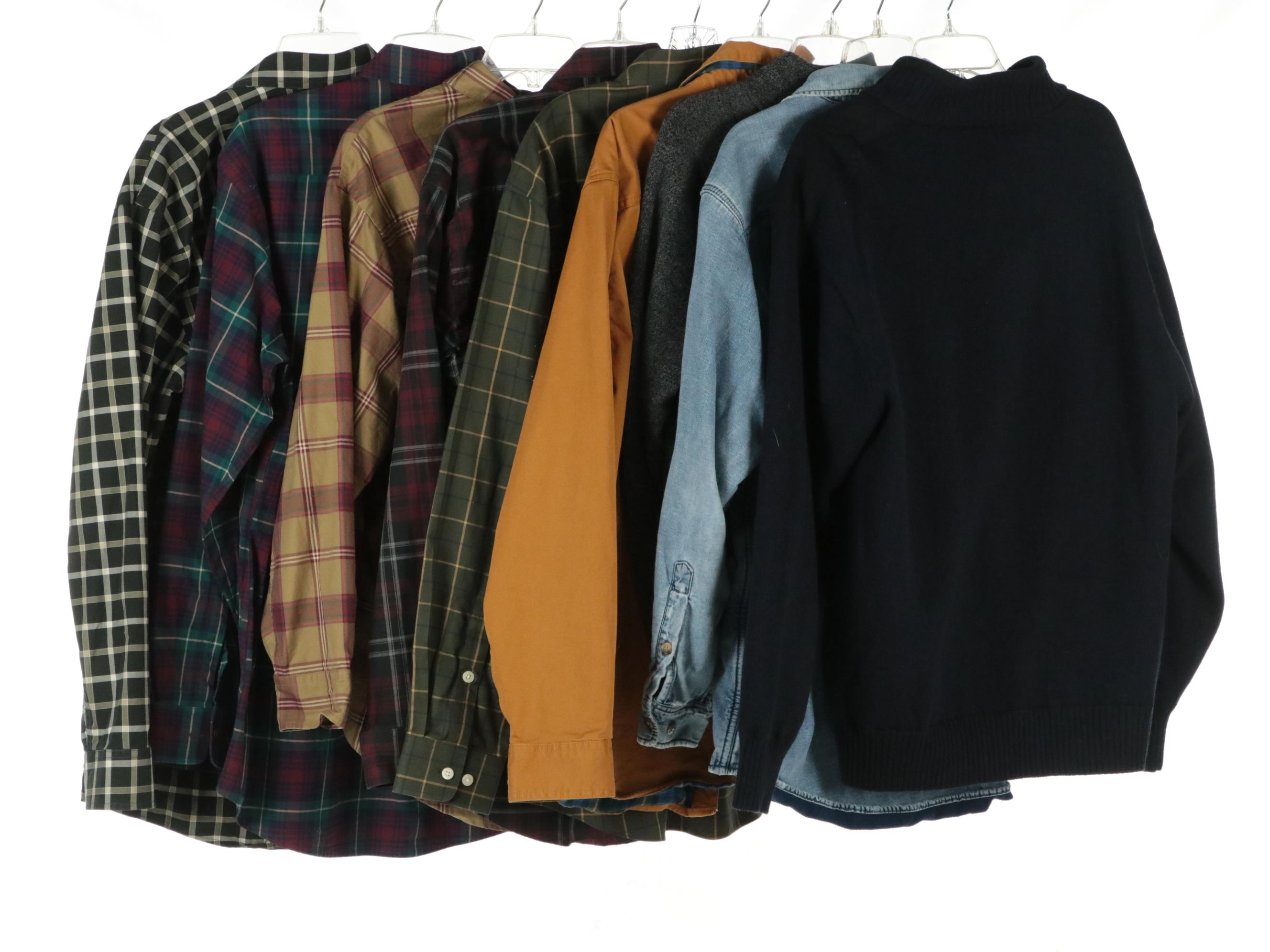Men's Orvis Plaid Button-Down Shirts, Fleece/Flannel Lined Shirts, and Pullovers